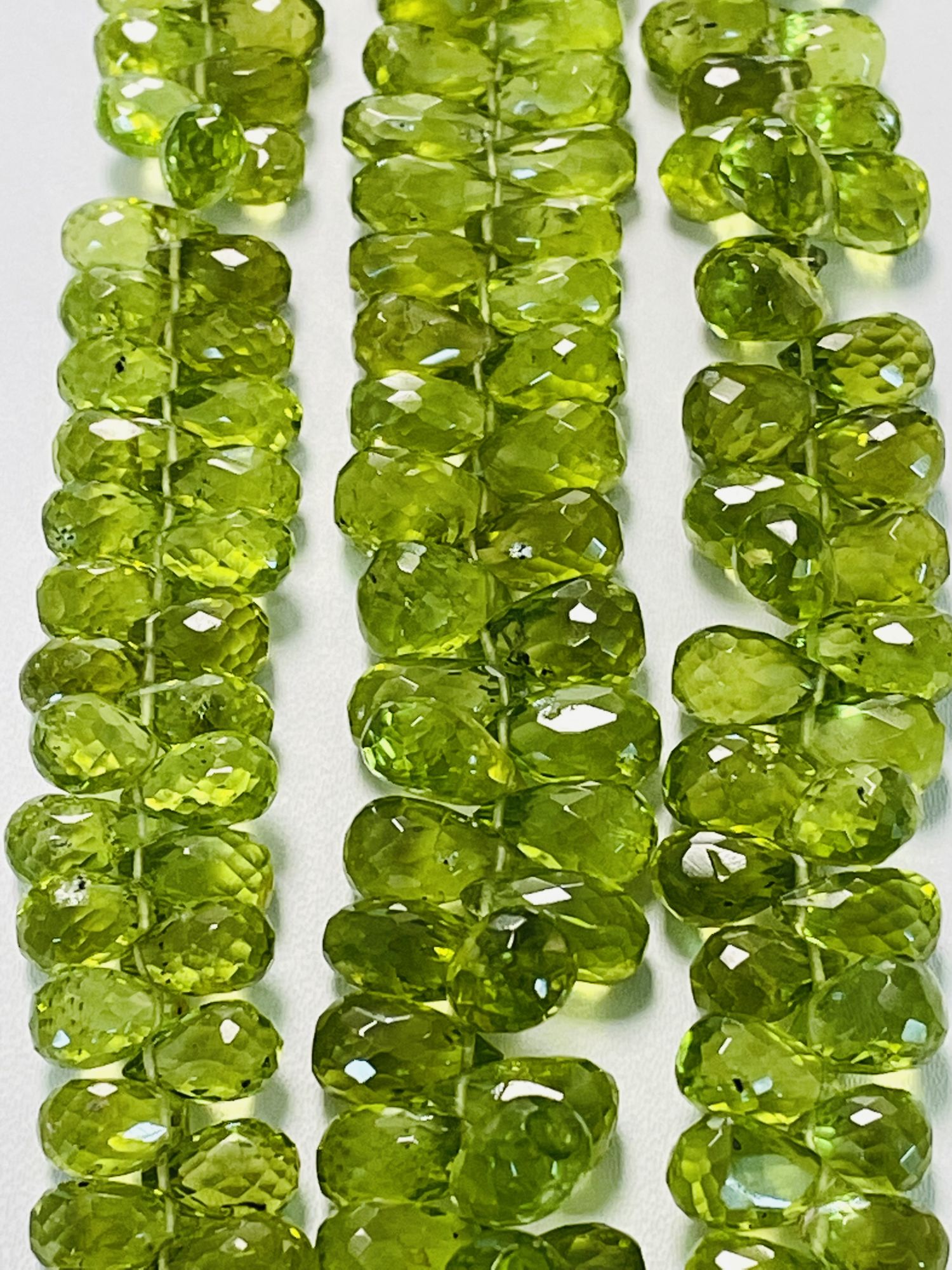Peridot Drop Faceted