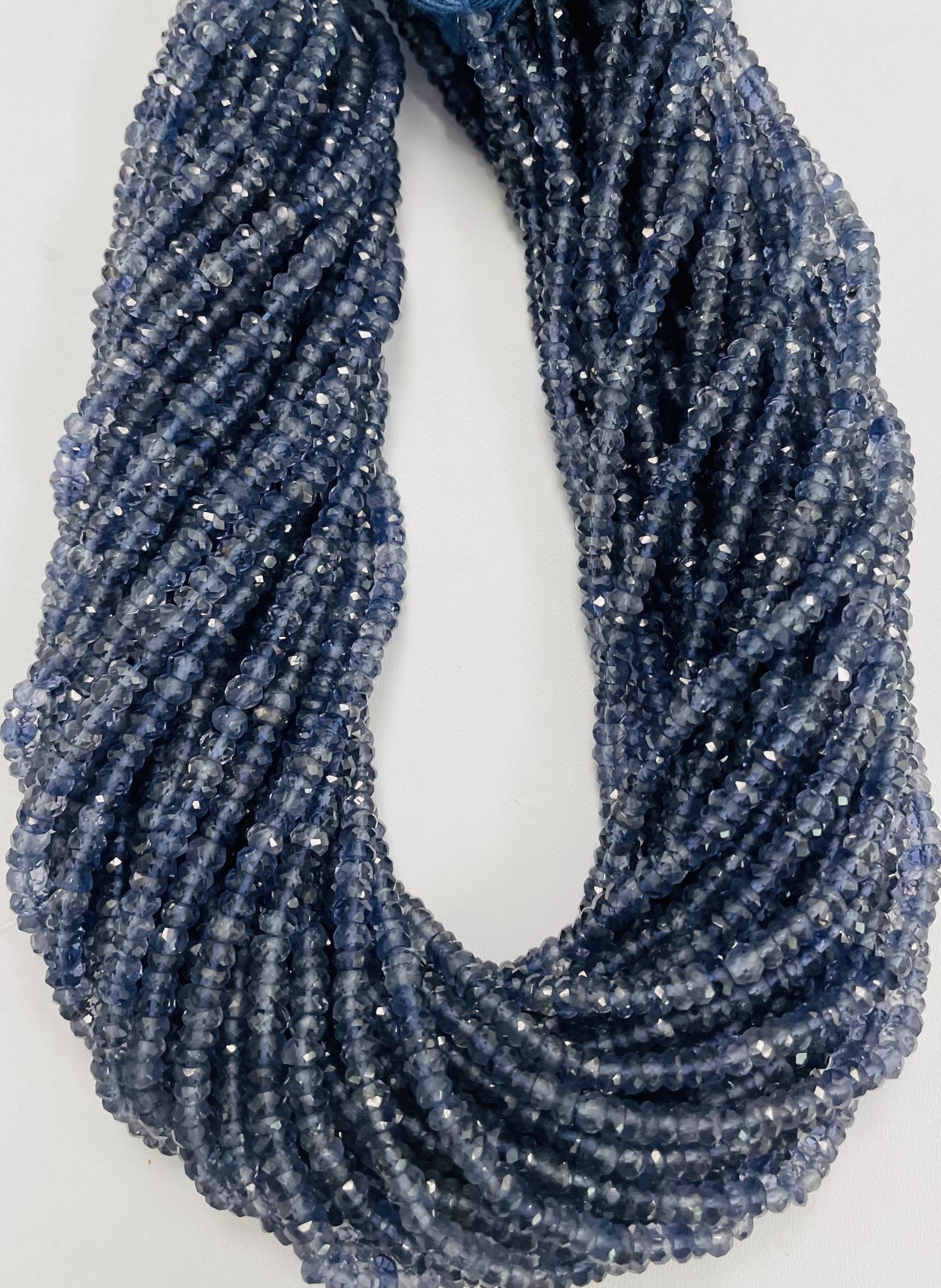 Iolite Rondelle Faceted