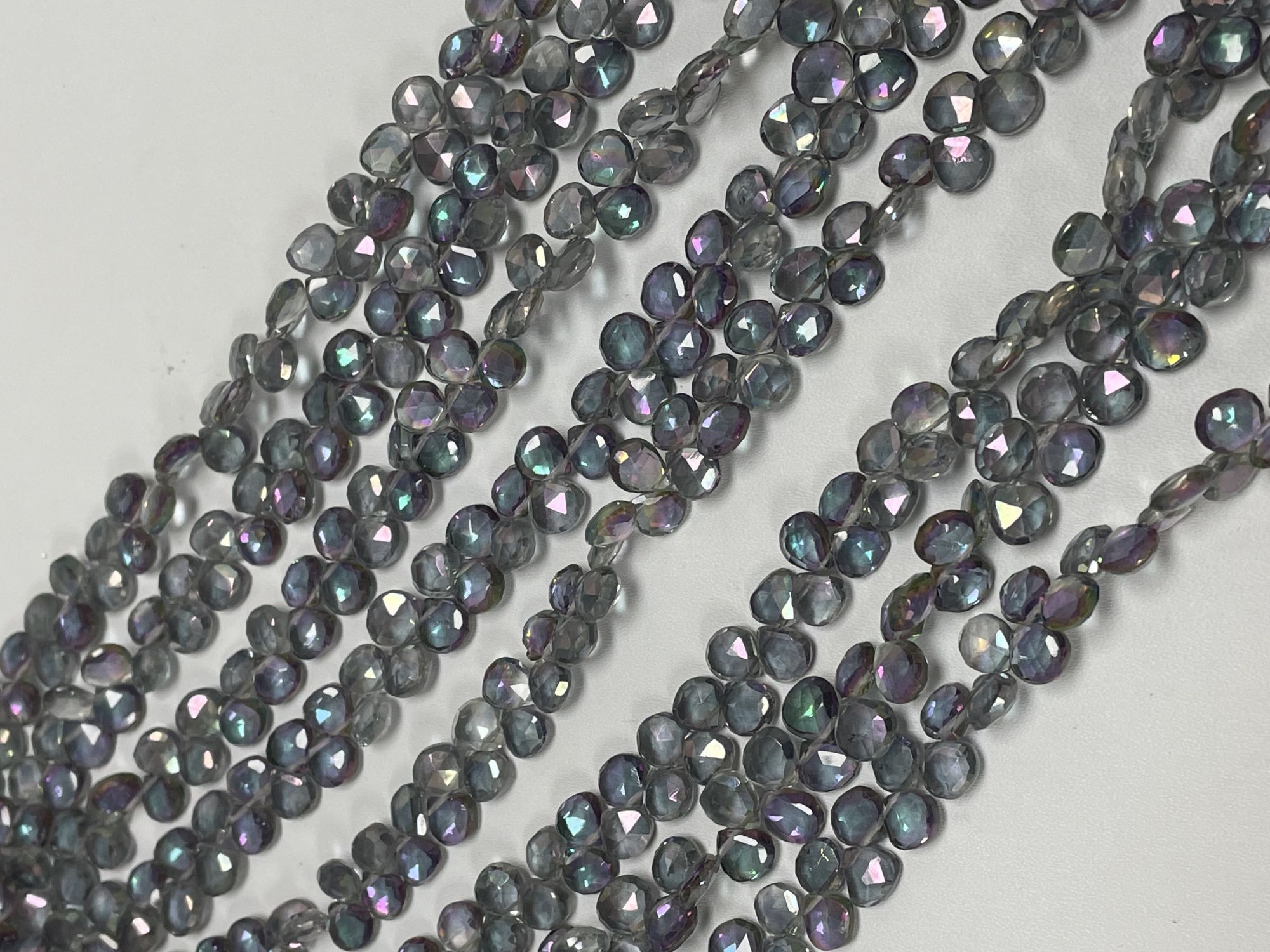 Mystic Topaz Heart Faceted