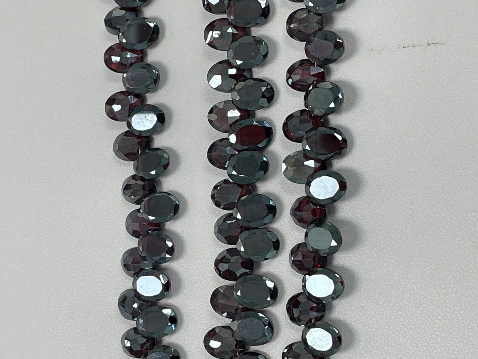 Mystic Red Garnet Oval Faceted