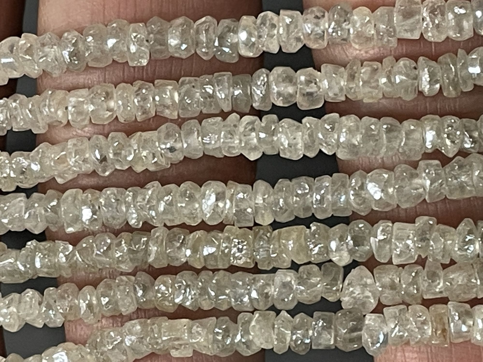 Zircon Rondelle Organic Cut Faceted