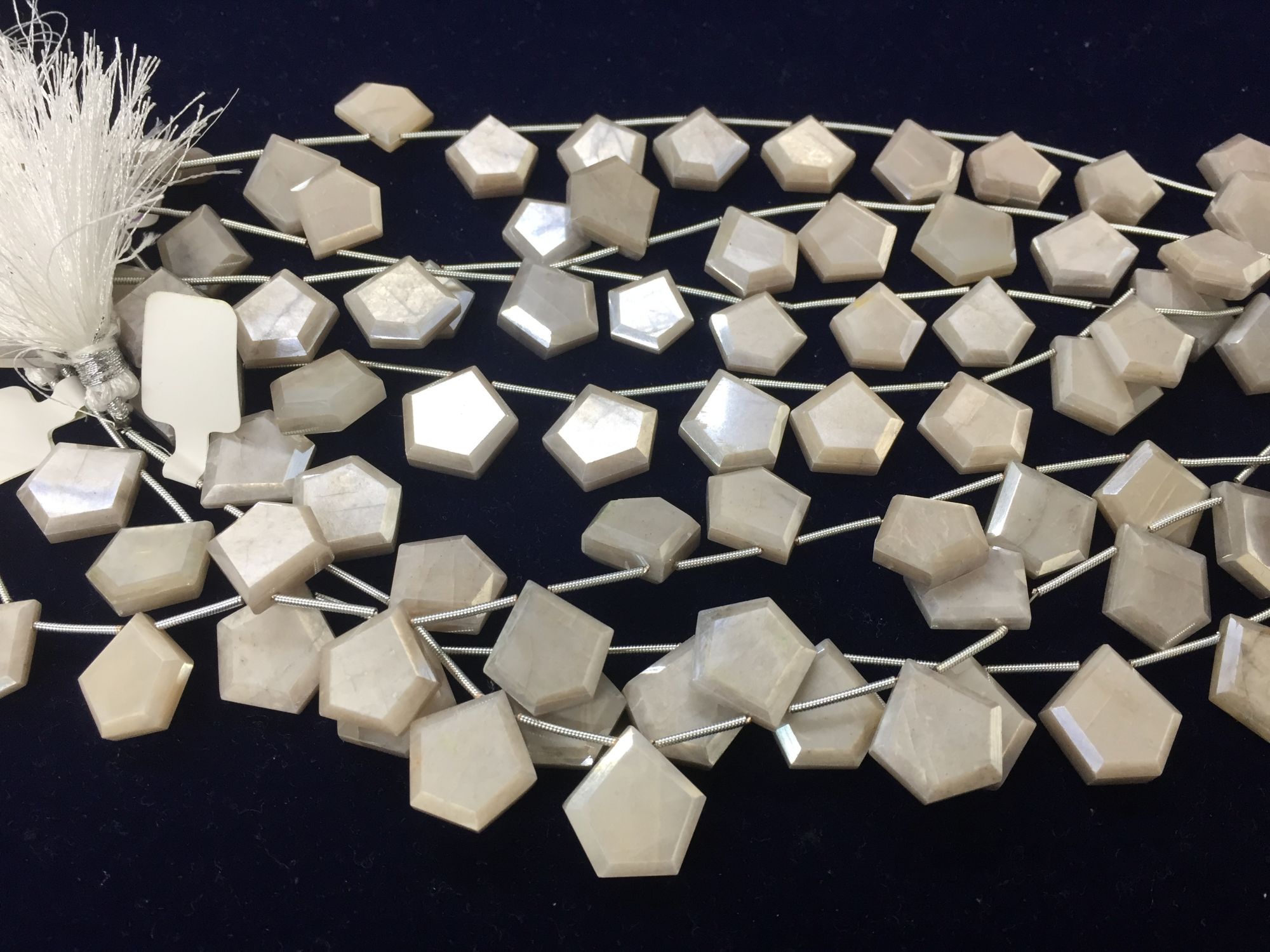 Moonstone Pentagon Shape Faceted