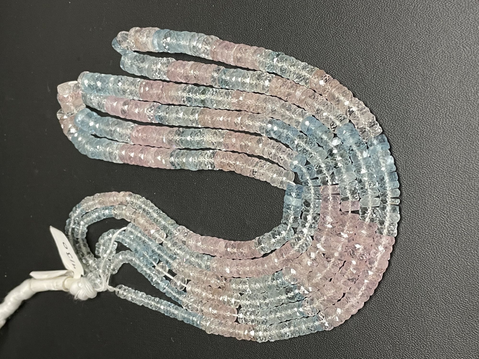 Multi Aquamarine Tire Faceted