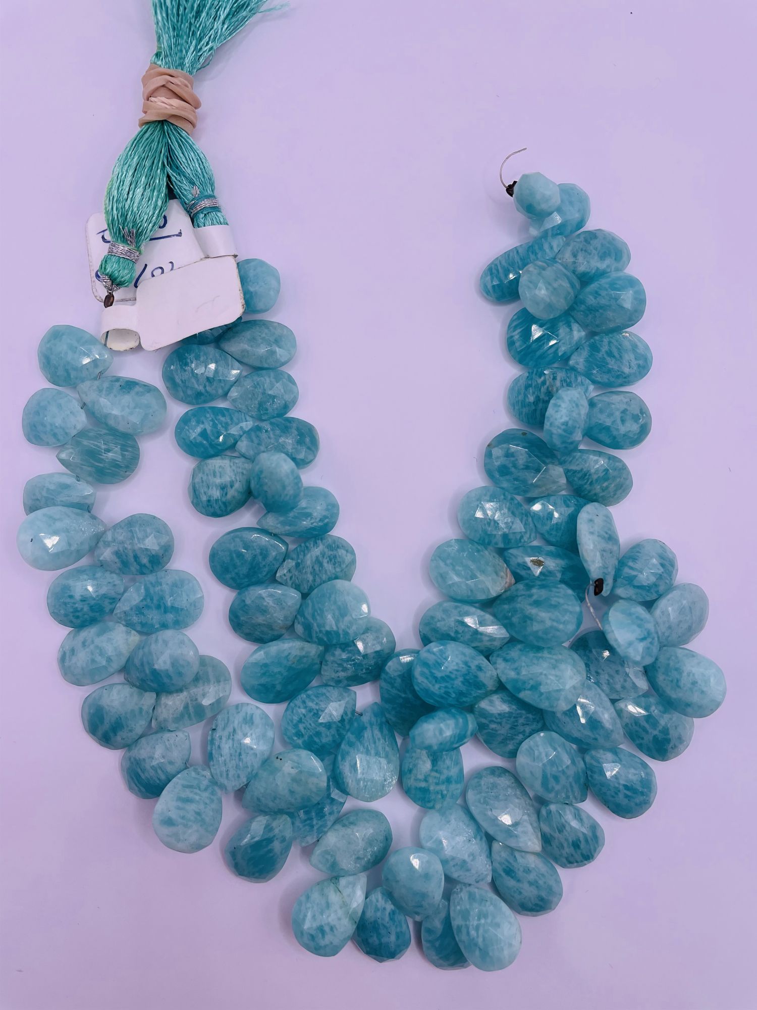 Amazonite Pears Faceted
