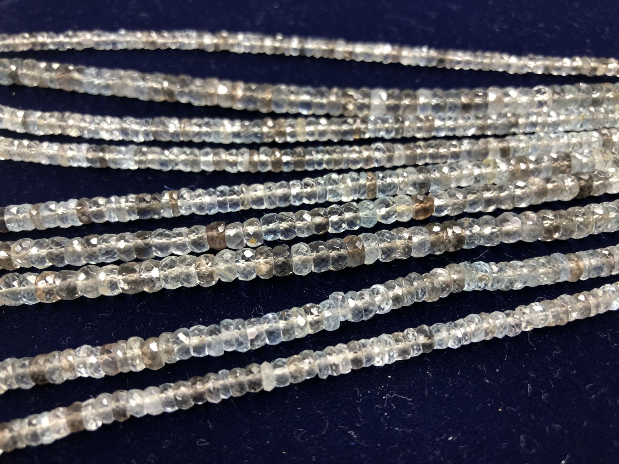 Copper Bearing Aquamarine rondelle