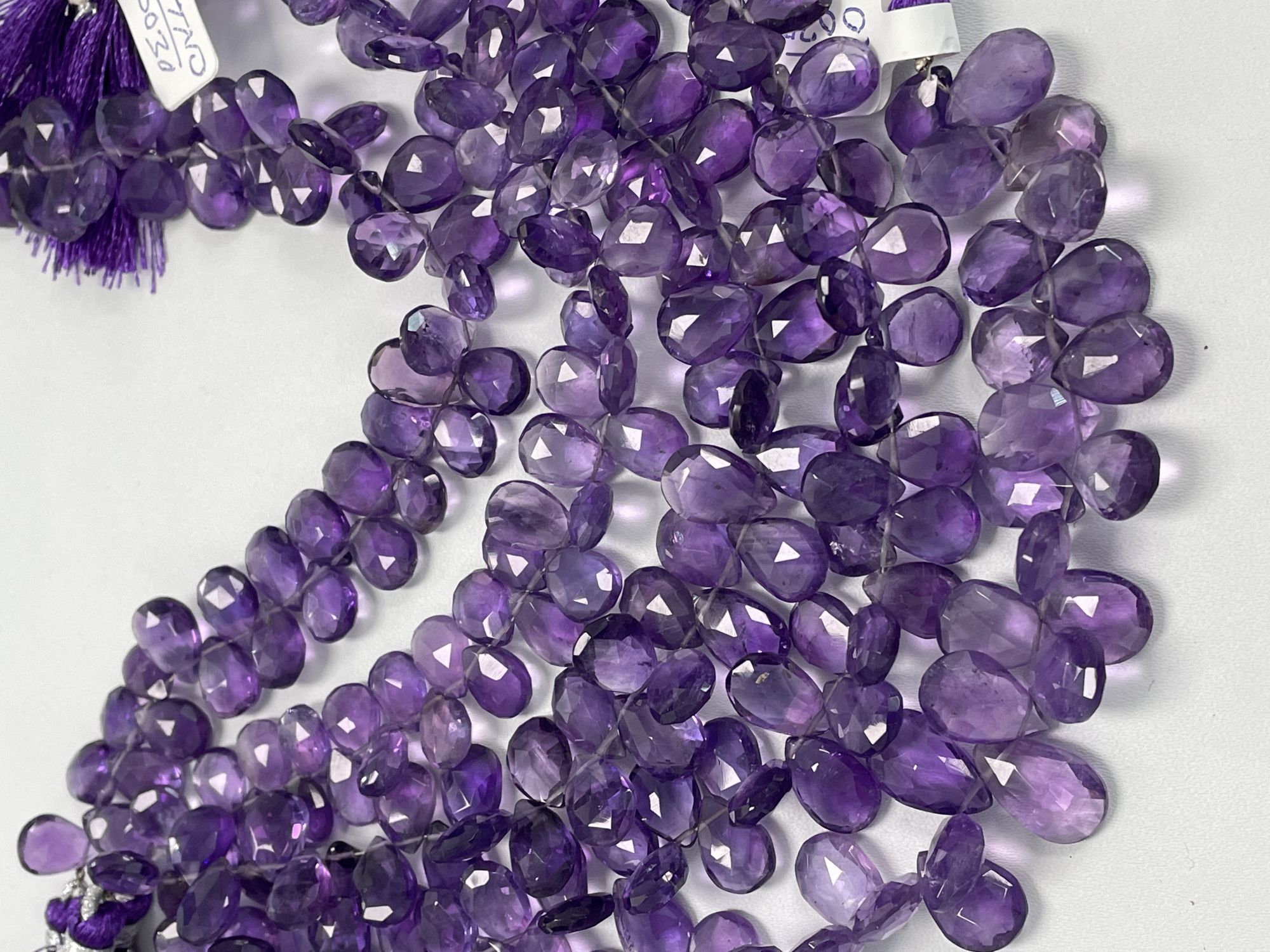 Purple Amethyst Pear Faceted