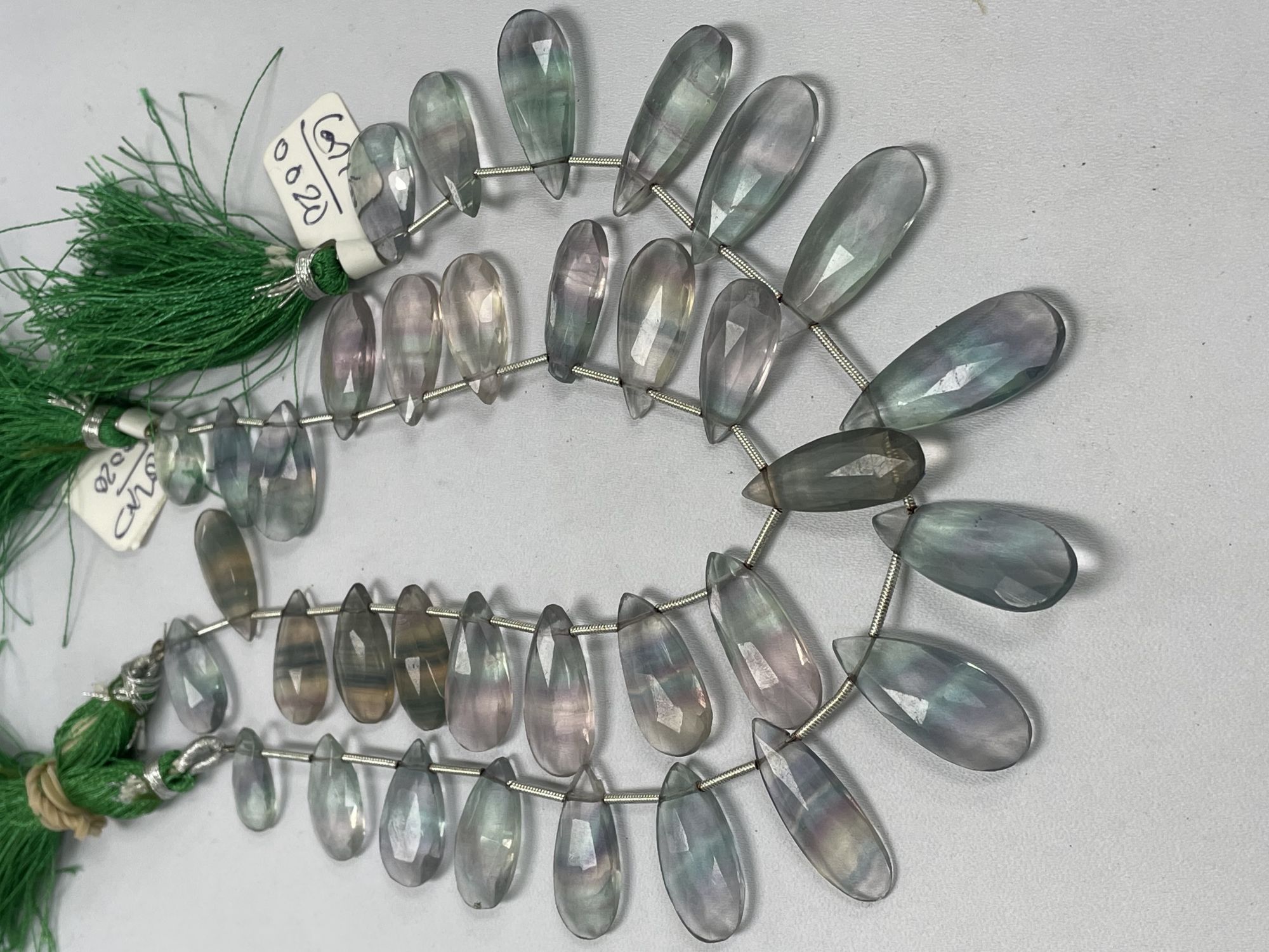 Fluorite Pears Faceted