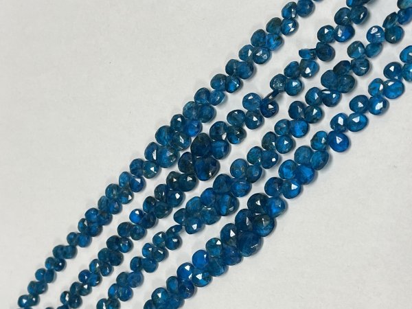 Blue Apatite Heart Faceted