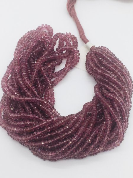 Malaia Garnet Rondelle Faceted