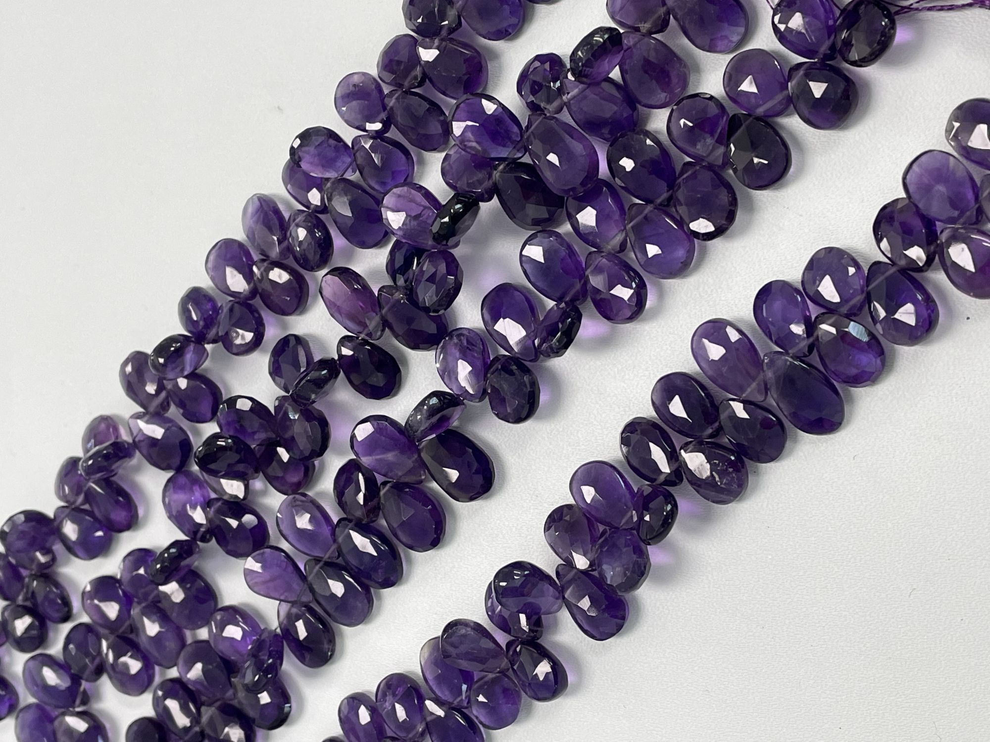 Purple Amethyst Pear Faceted