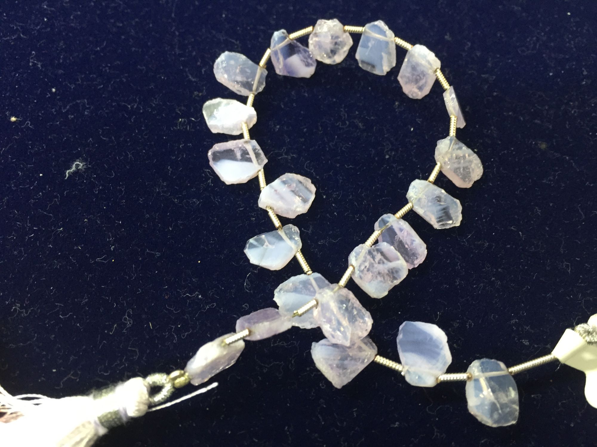 Scorolite Lavender Quartz Slices