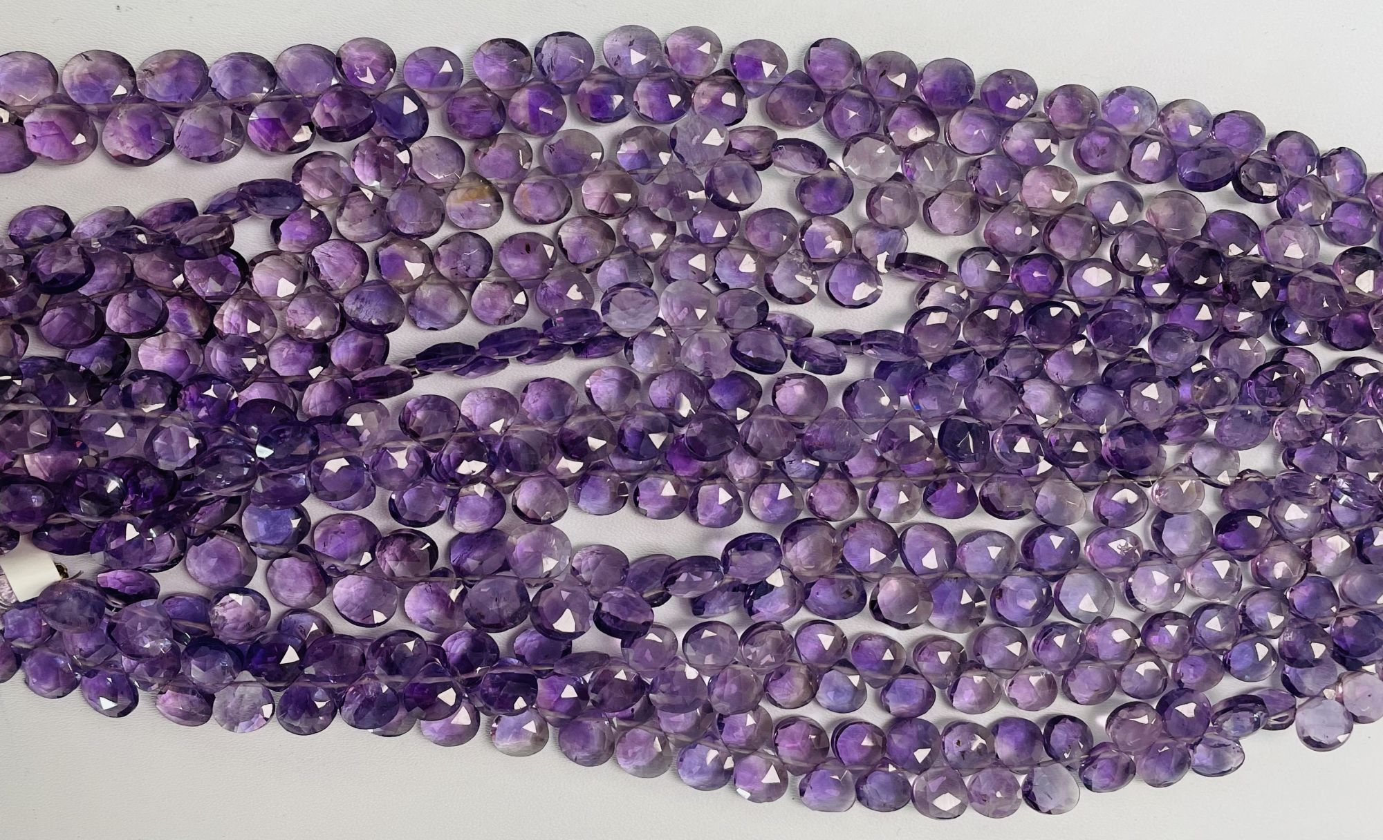 Purple Amethyst Heart Faceted