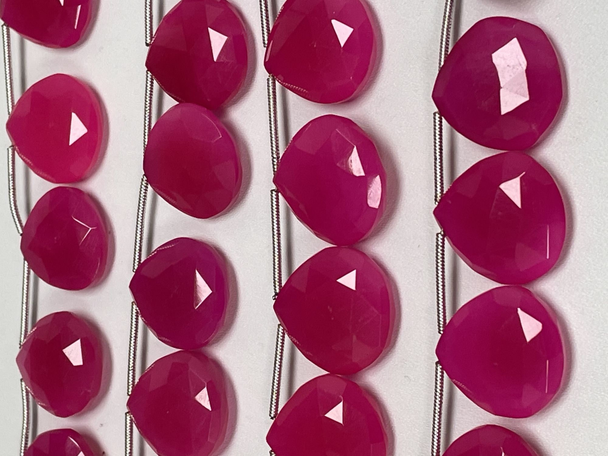 Pink Chalcedony Heart Faceted