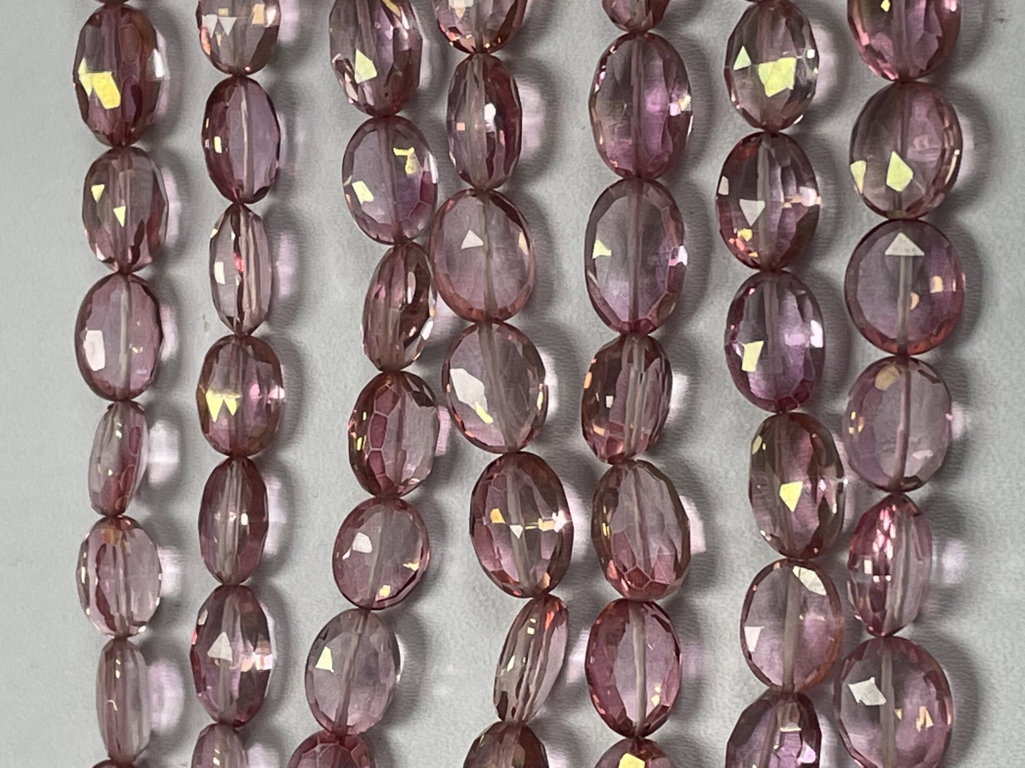 Pink Mystic Quartz Oval Faceted