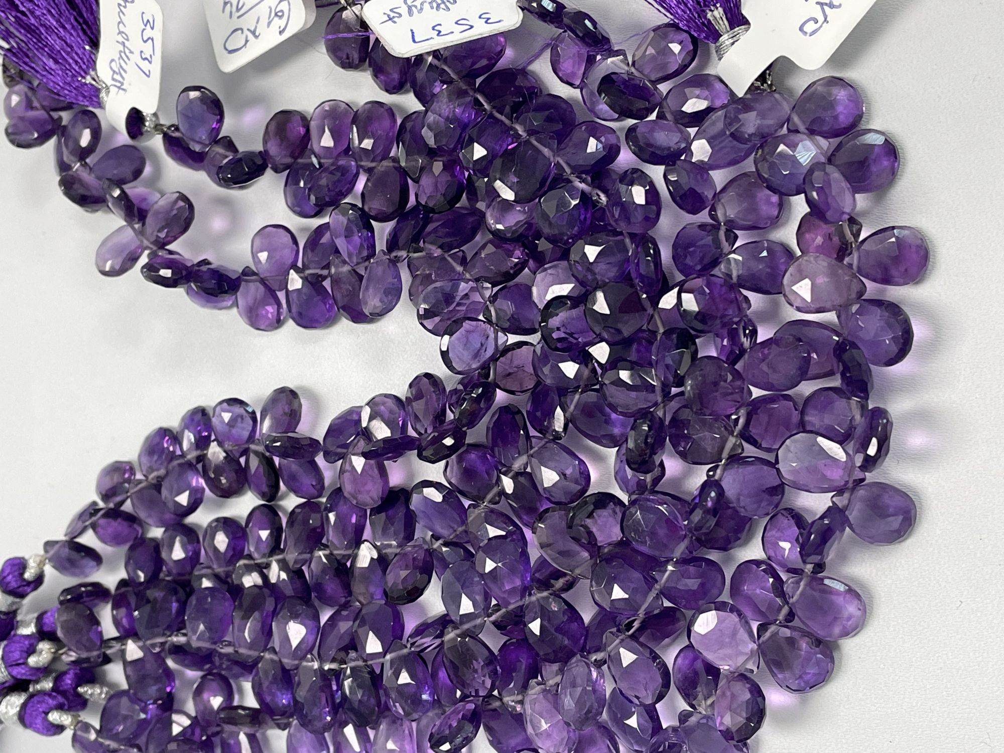 Purple Amethyst Pear Faceted