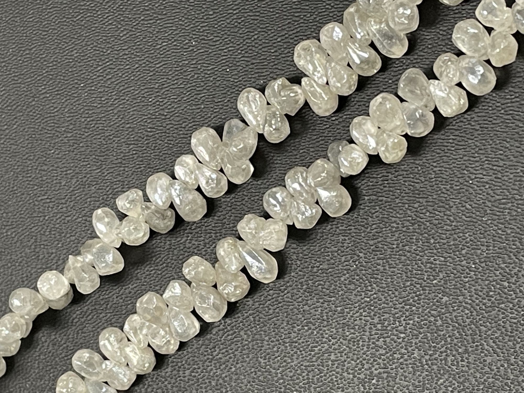 Zircon Drop Organic Cut Faceted