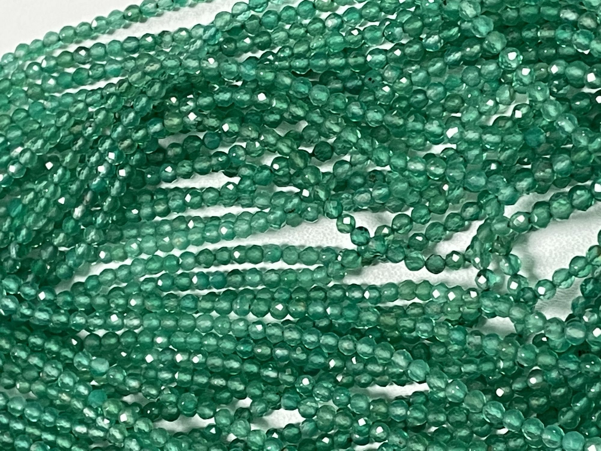 Green Onyx Rondelle Faceted