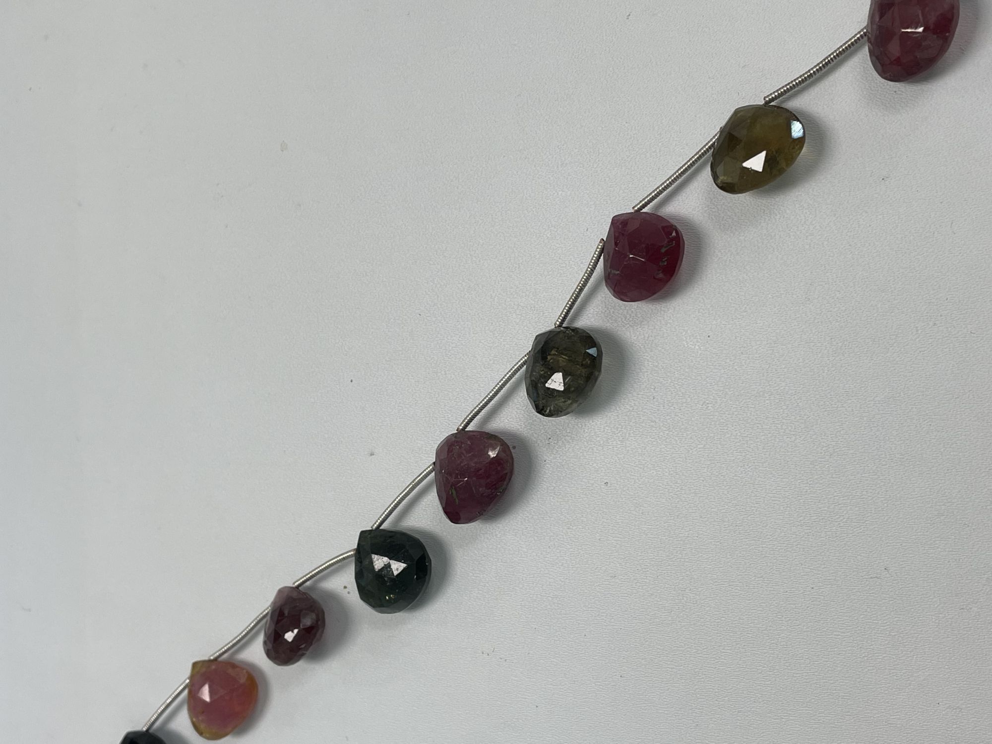 Multi Tourmaline Heart Faceted