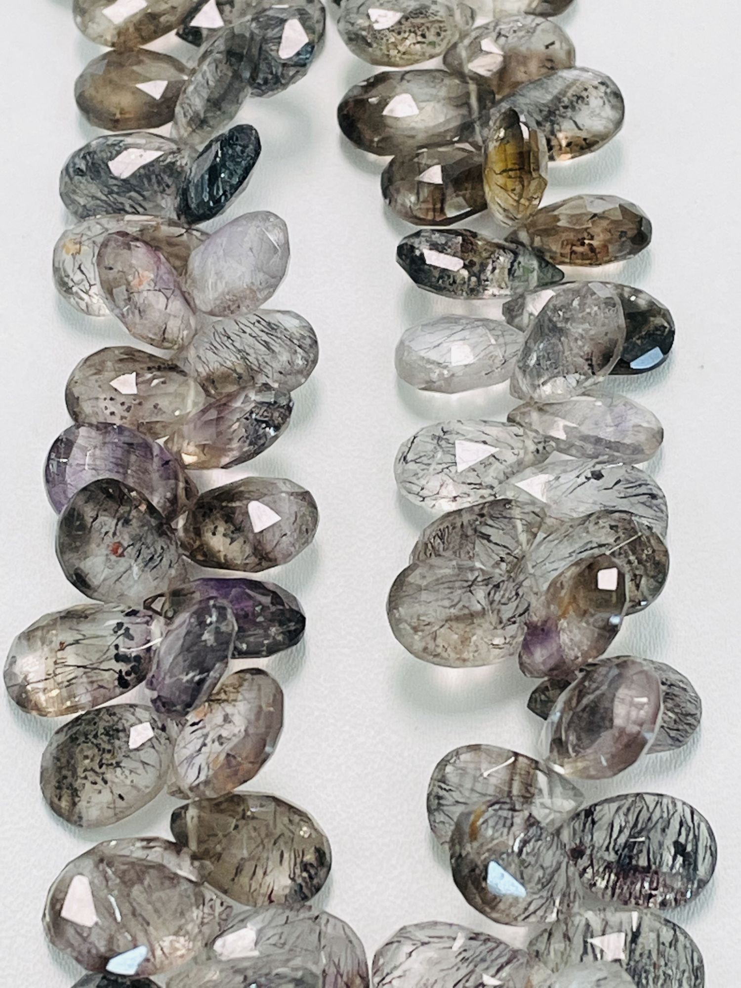 Moss Amethyst Pear Faceted