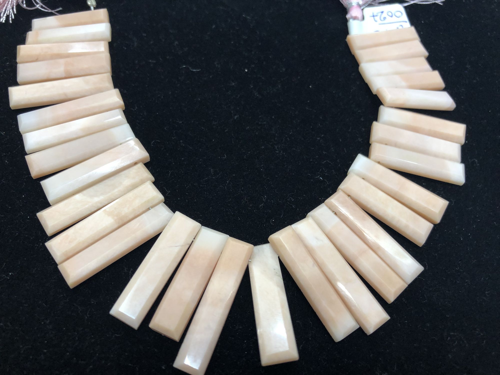 Pink Opal Rectangles Faceted