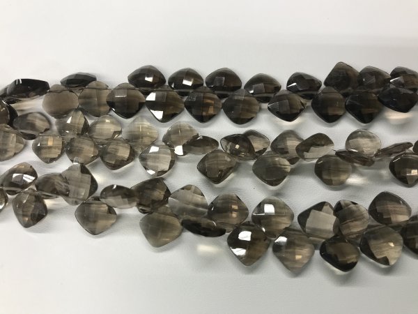 Smoky Quartz Cushion faceted
