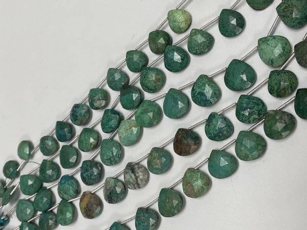 Chrysocolla Heart Faceted