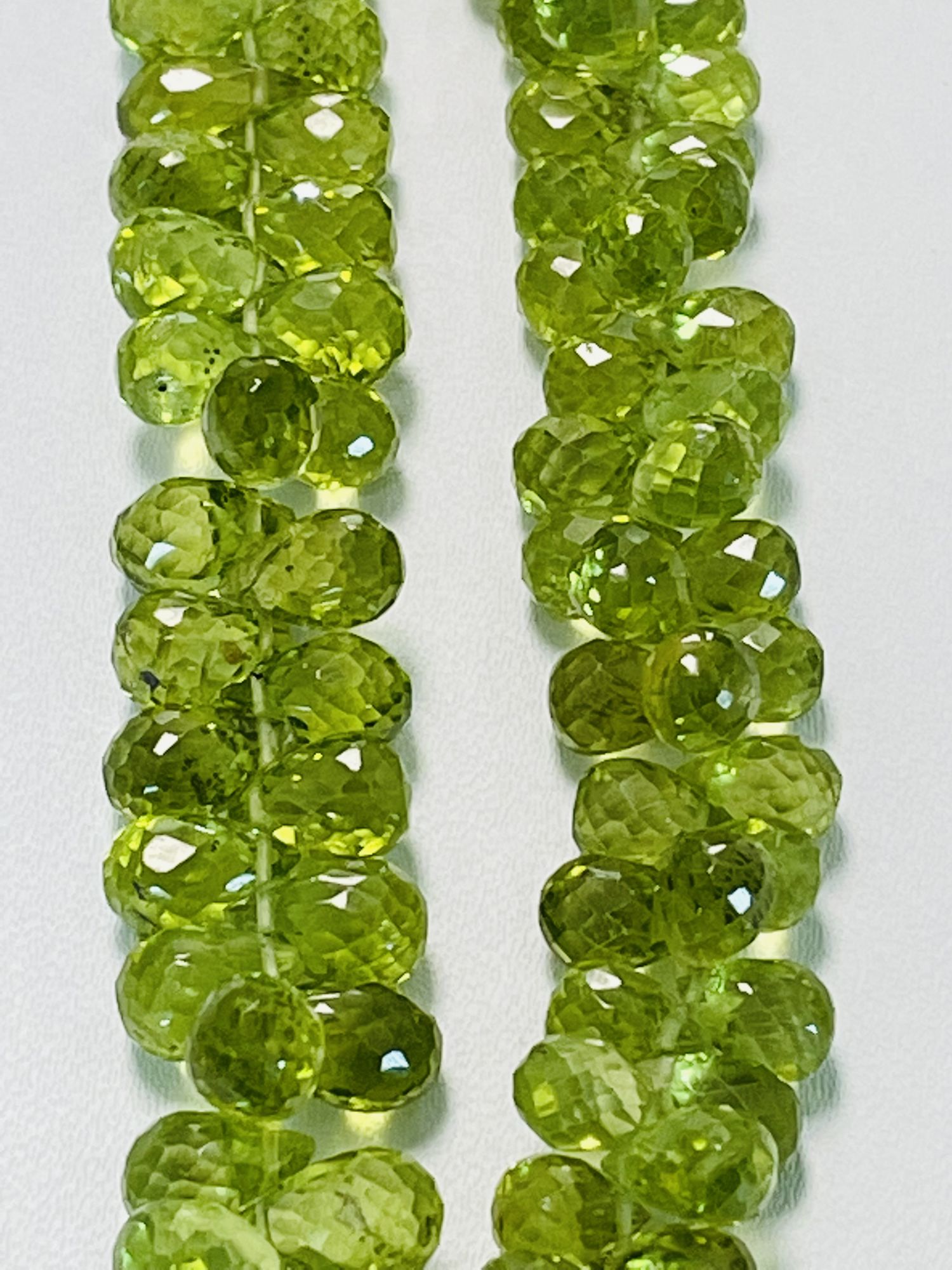 Peridot Drop Faceted