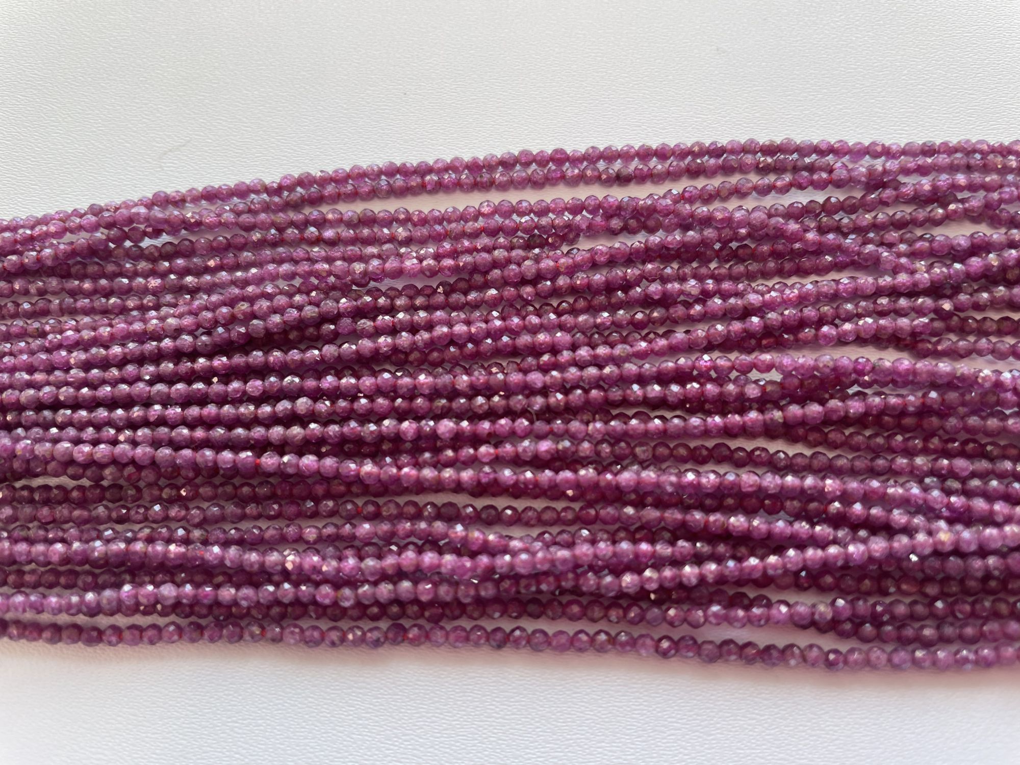 Natural Ruby Rondelle Faceted