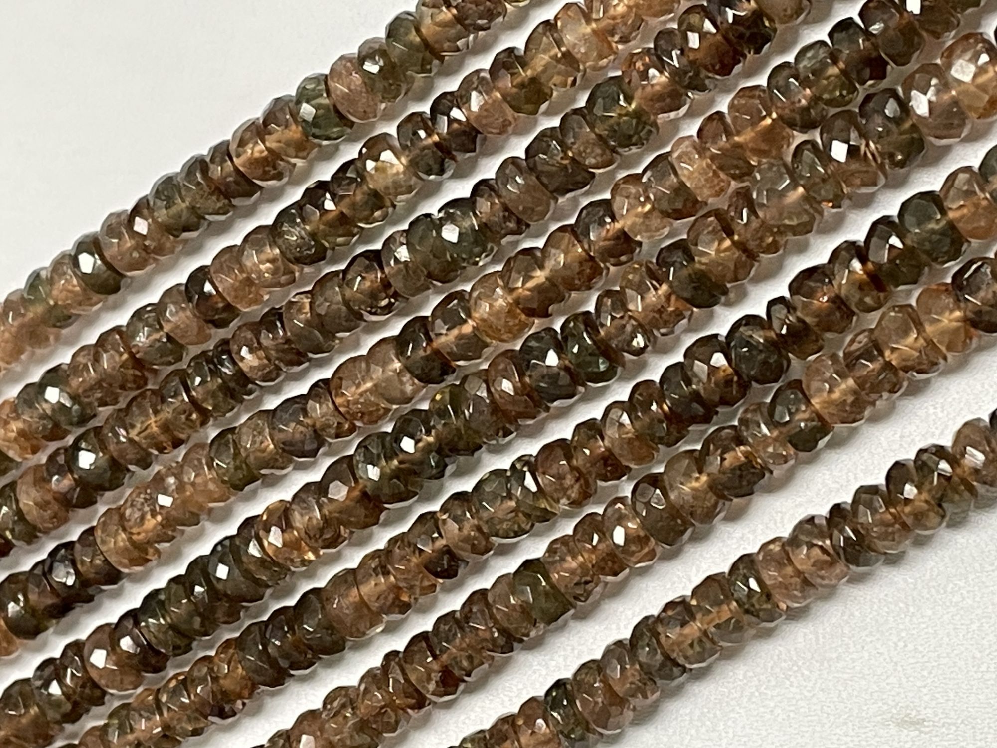 Andalusite Rondelle Faceted