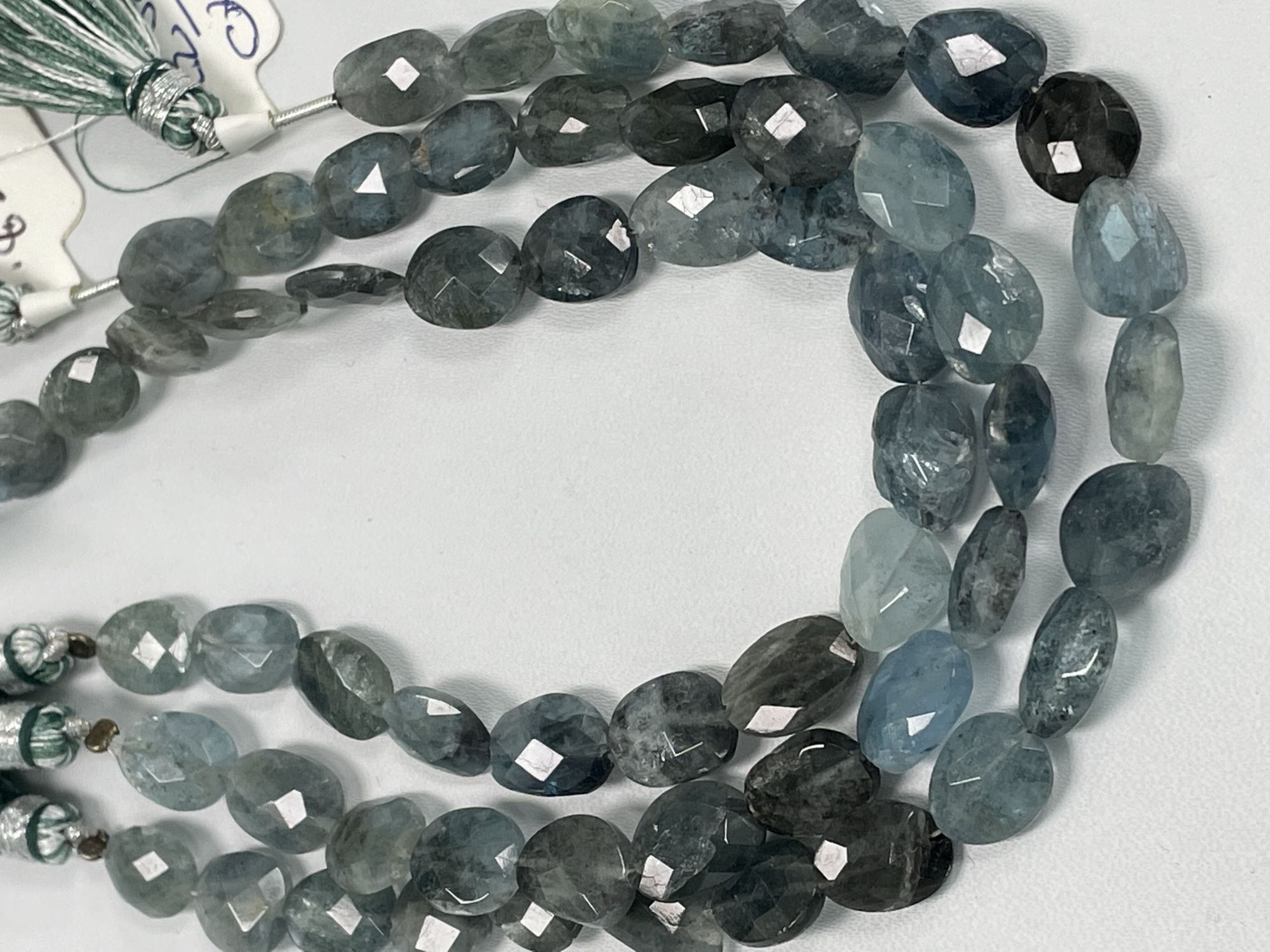 Moss Aquamarine Nugget Faceted