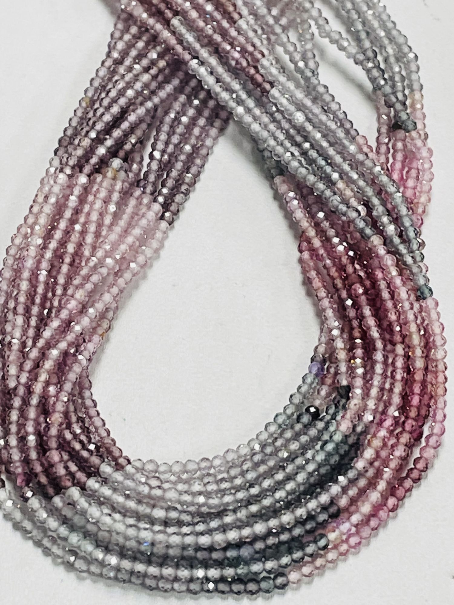 Multi color Spinel Rondelle Faceted