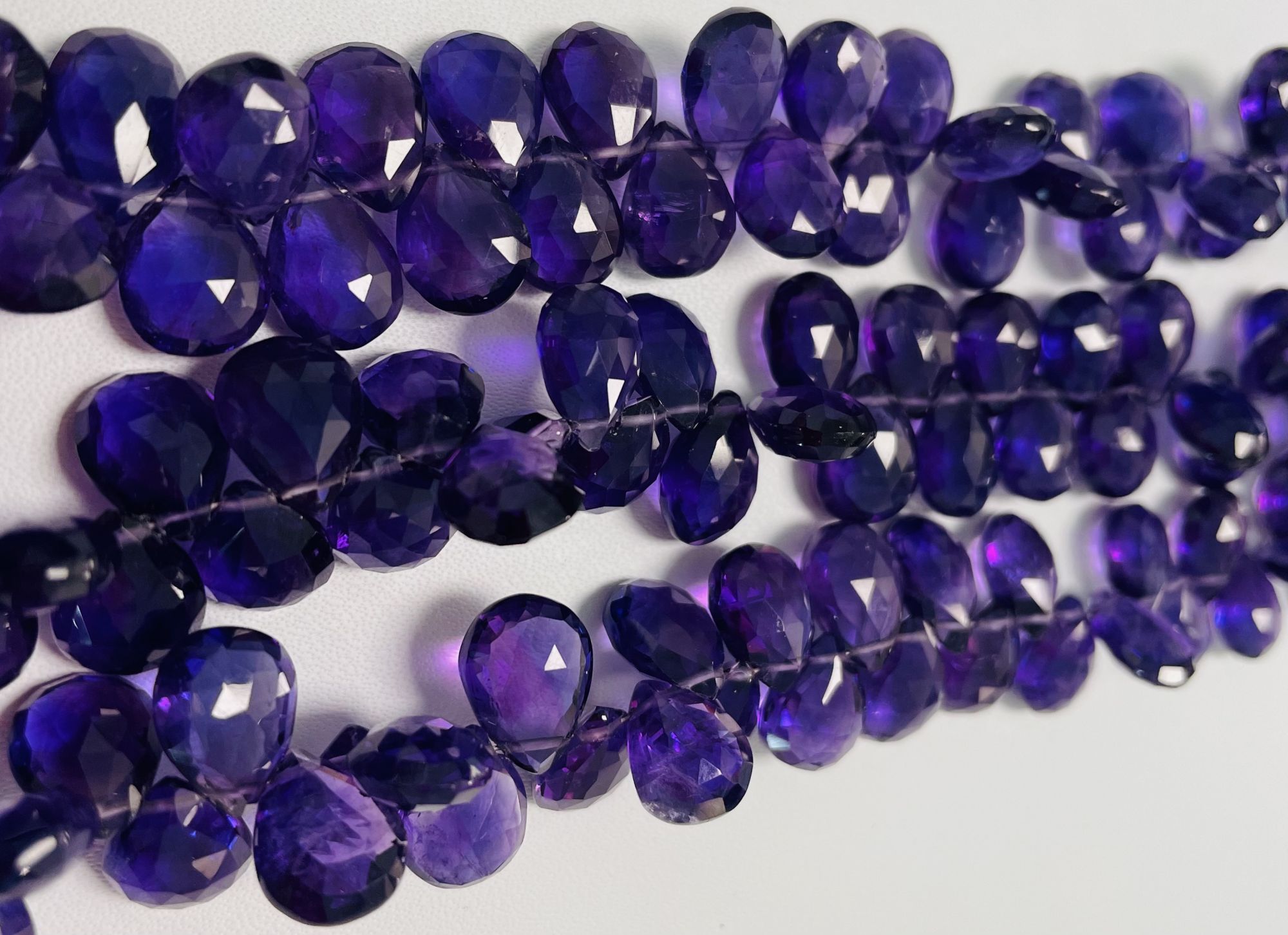 Purple Amethyst Pear Faceted