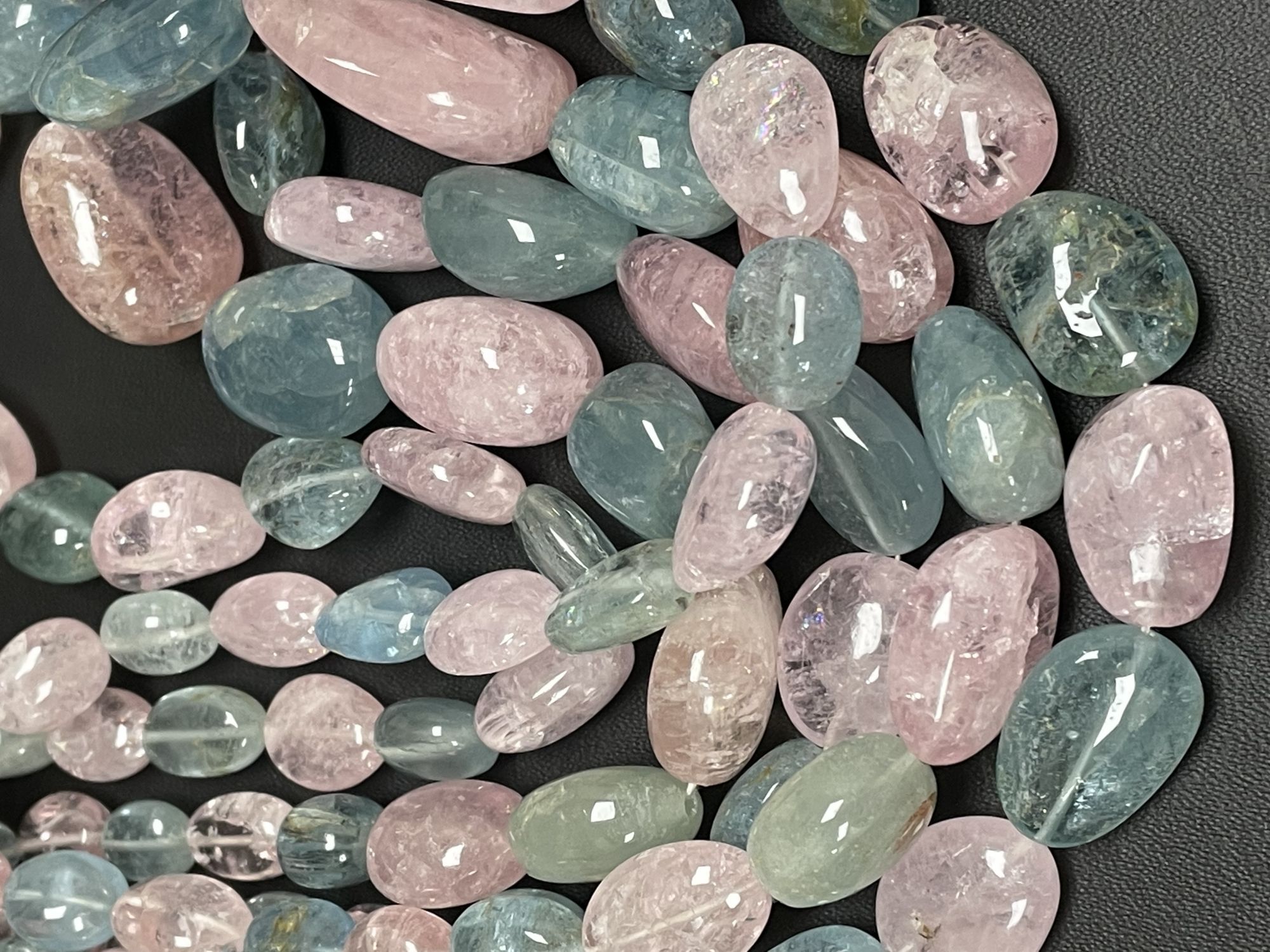 Multi Aquamarine Nugget Smooth