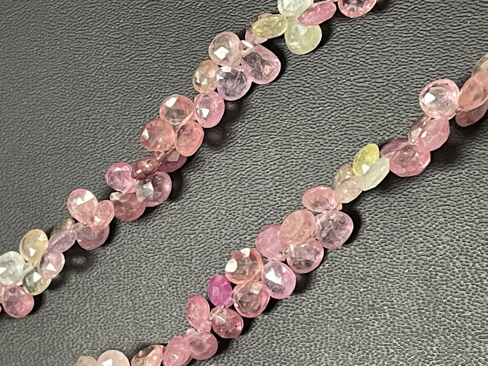 Multi Color Sapphire Pear Faceted