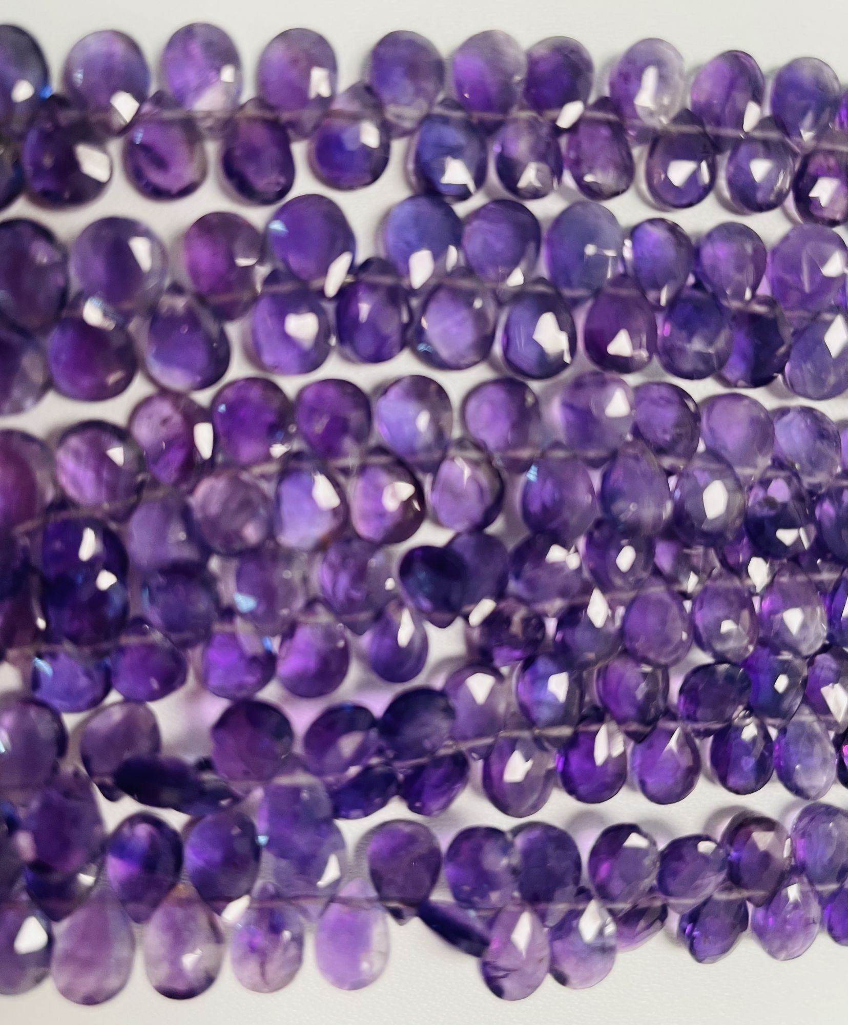 Purple Amethyst Pear Faceted