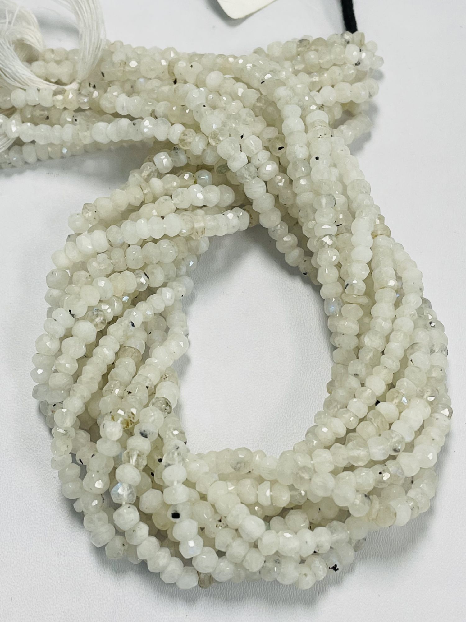 Rainbow Moonstone Rondelle Faceted