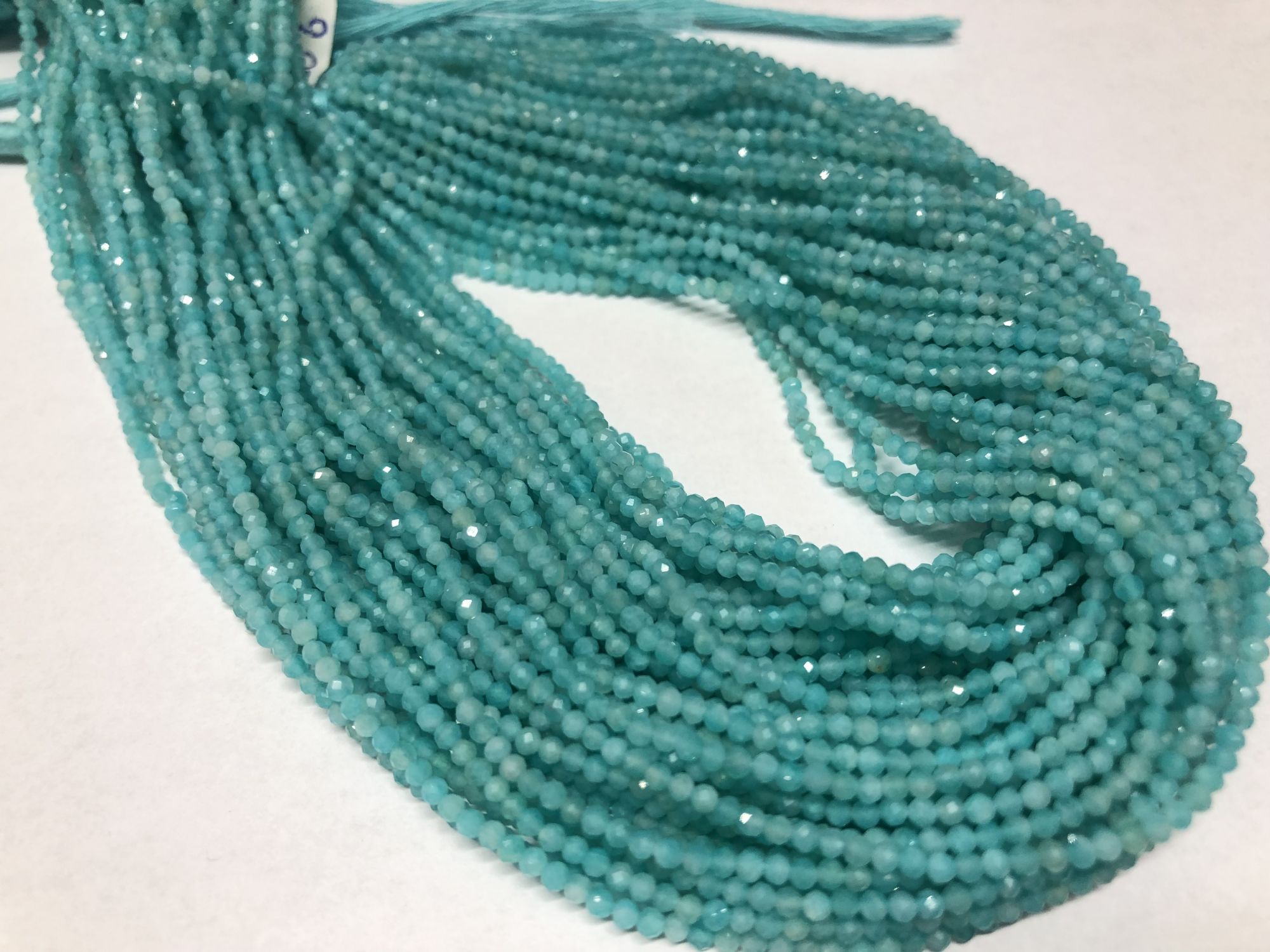 Amazonite Rondelles Faceted