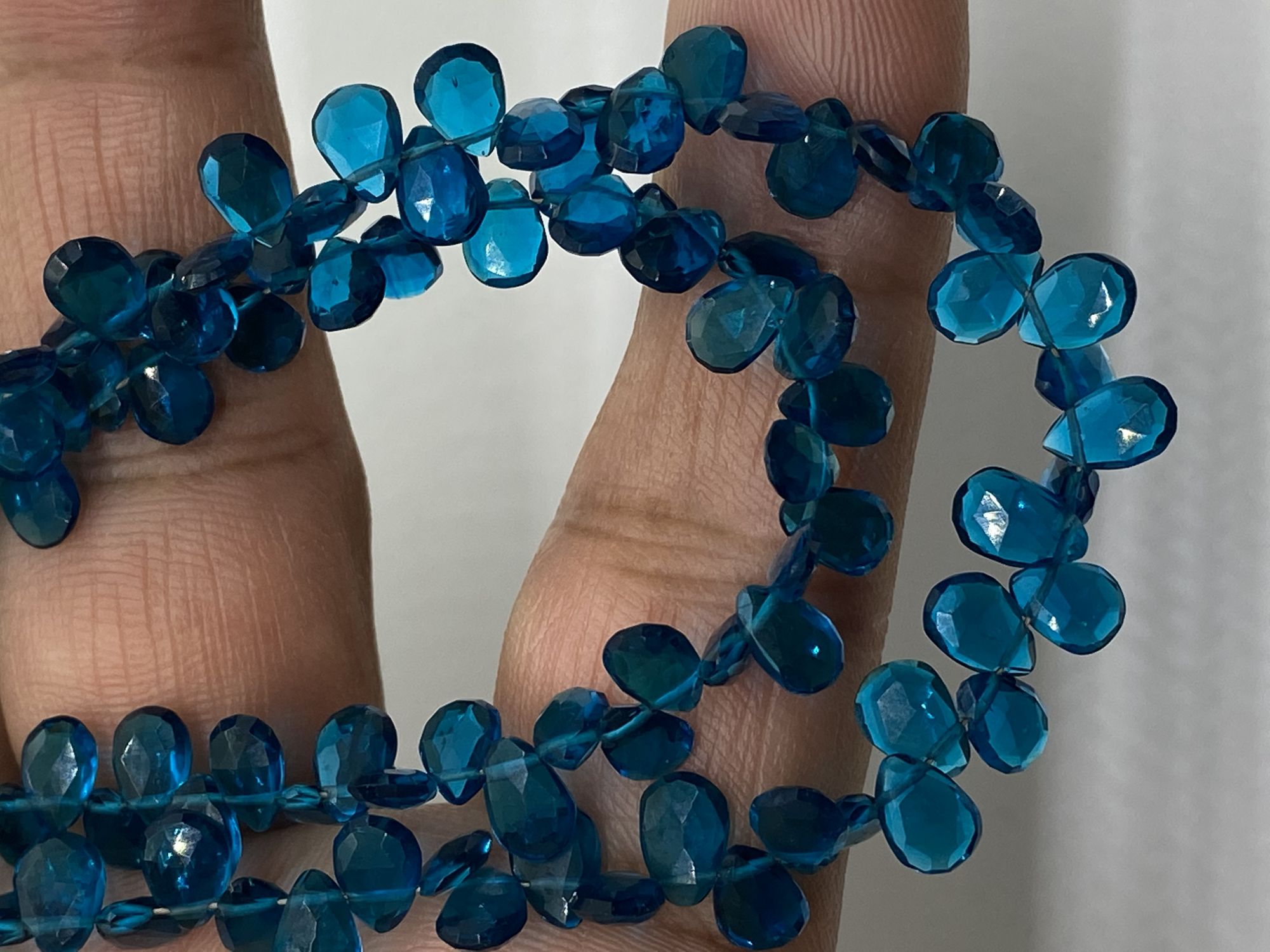 Hydro Quartz Pears Faceted