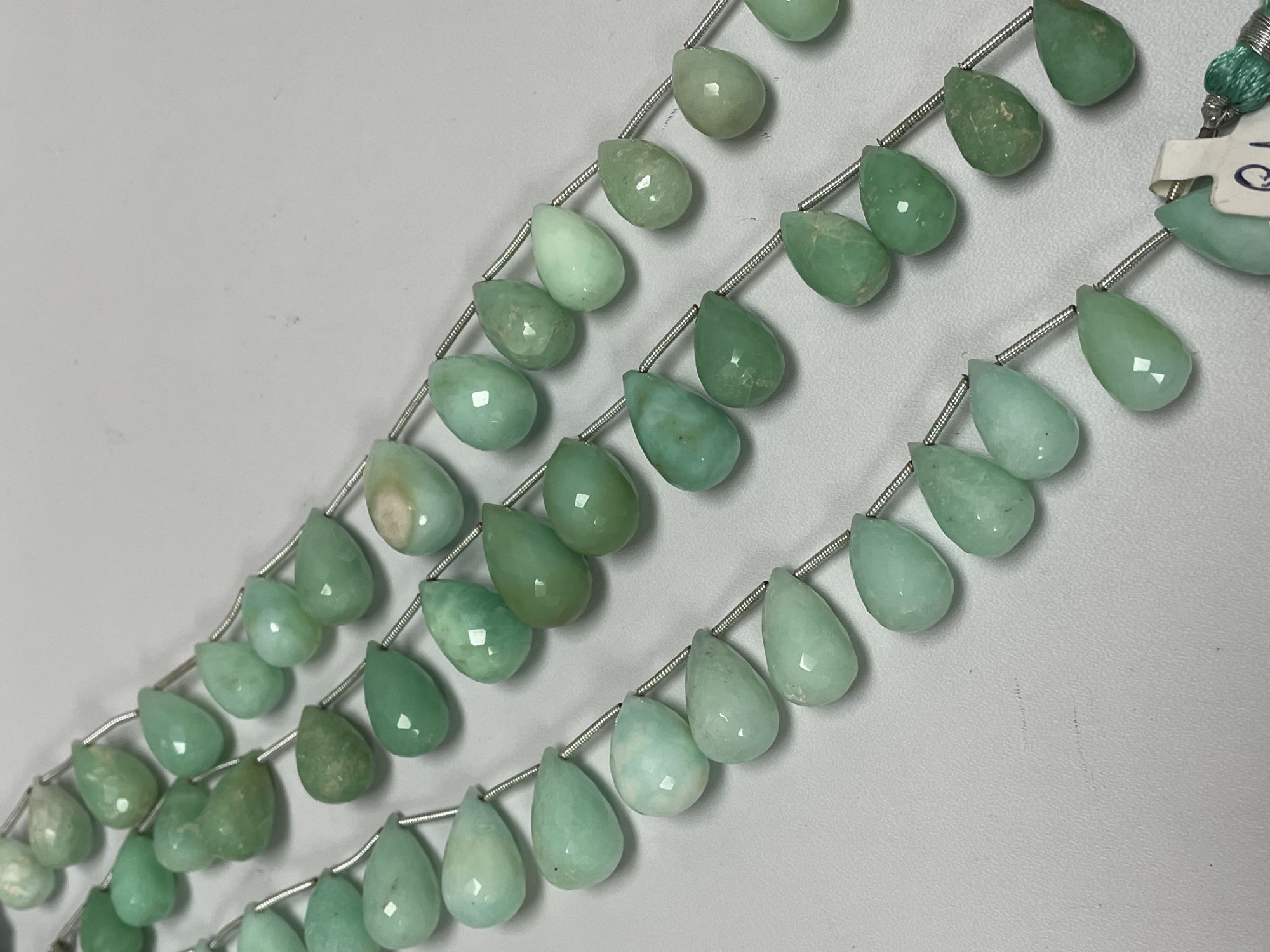 Chrysoprase Drop Faceted