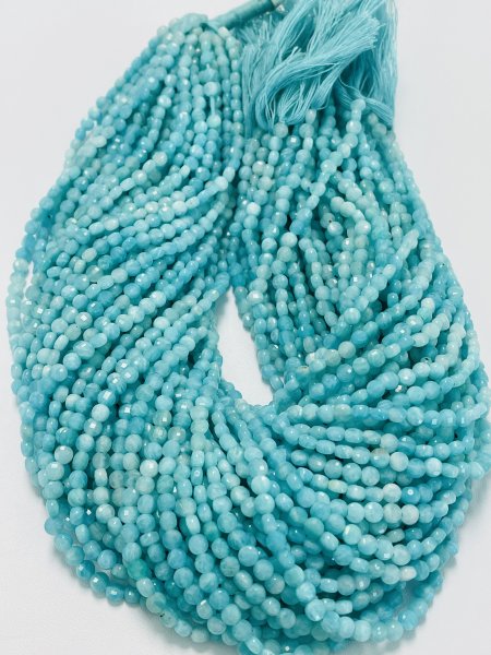 Shaded Amazonite Coin Faceted