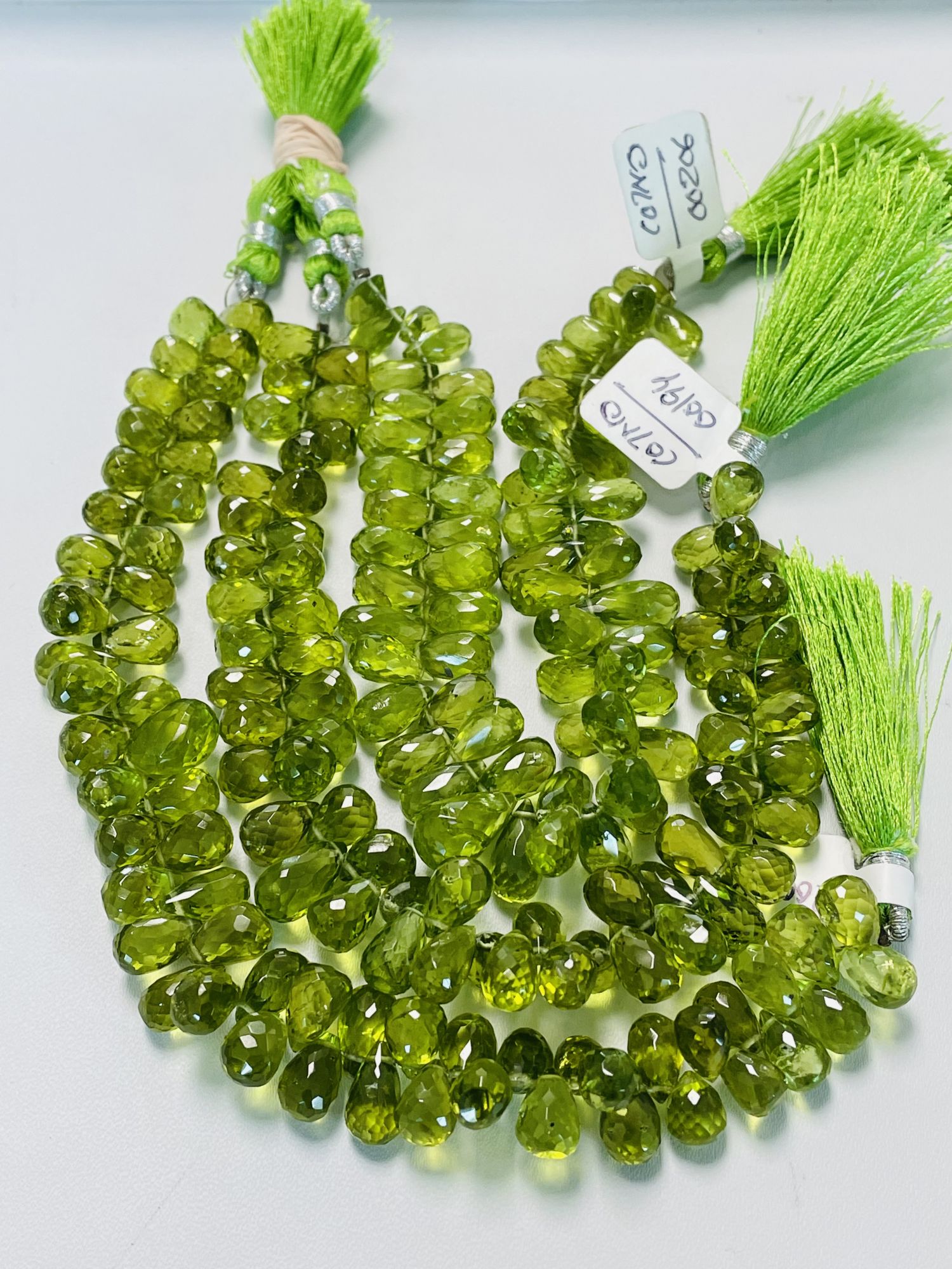 Peridot Drop Faceted