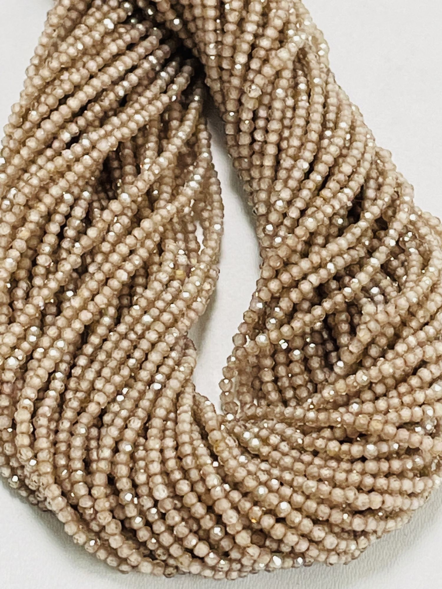 Brown Zircon Rondelle Faceted