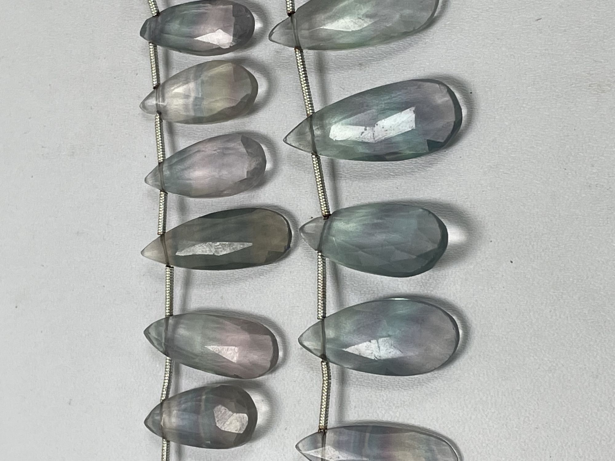 Fluorite Pears Faceted
