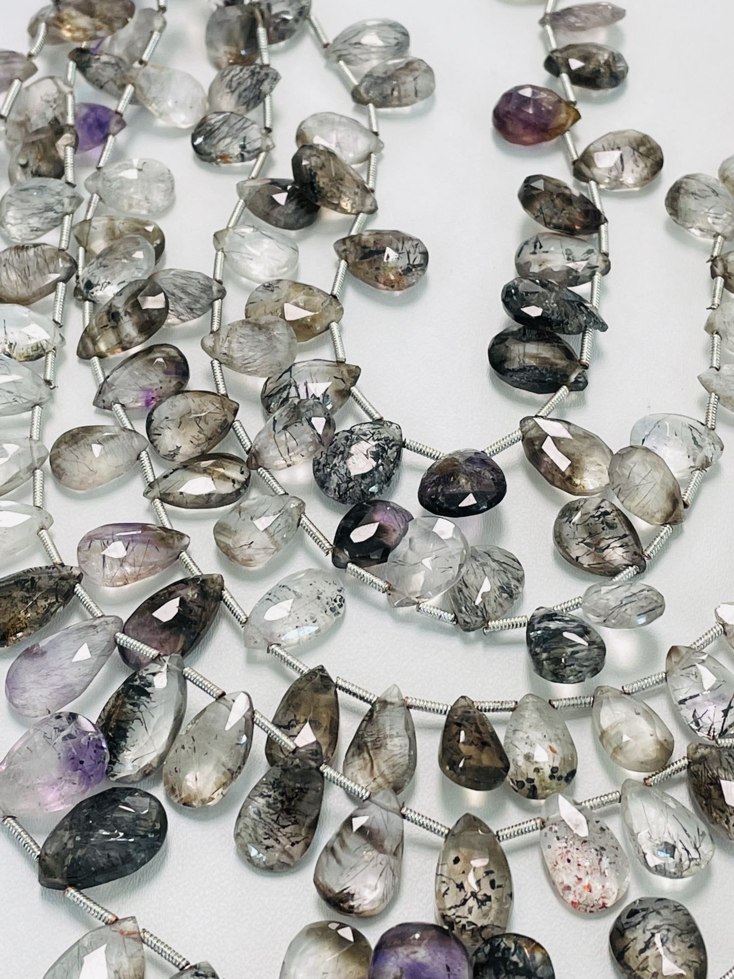 Moss Amethyst Pear Faceted