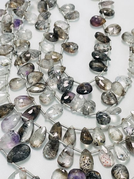 Moss Amethyst Pear Faceted