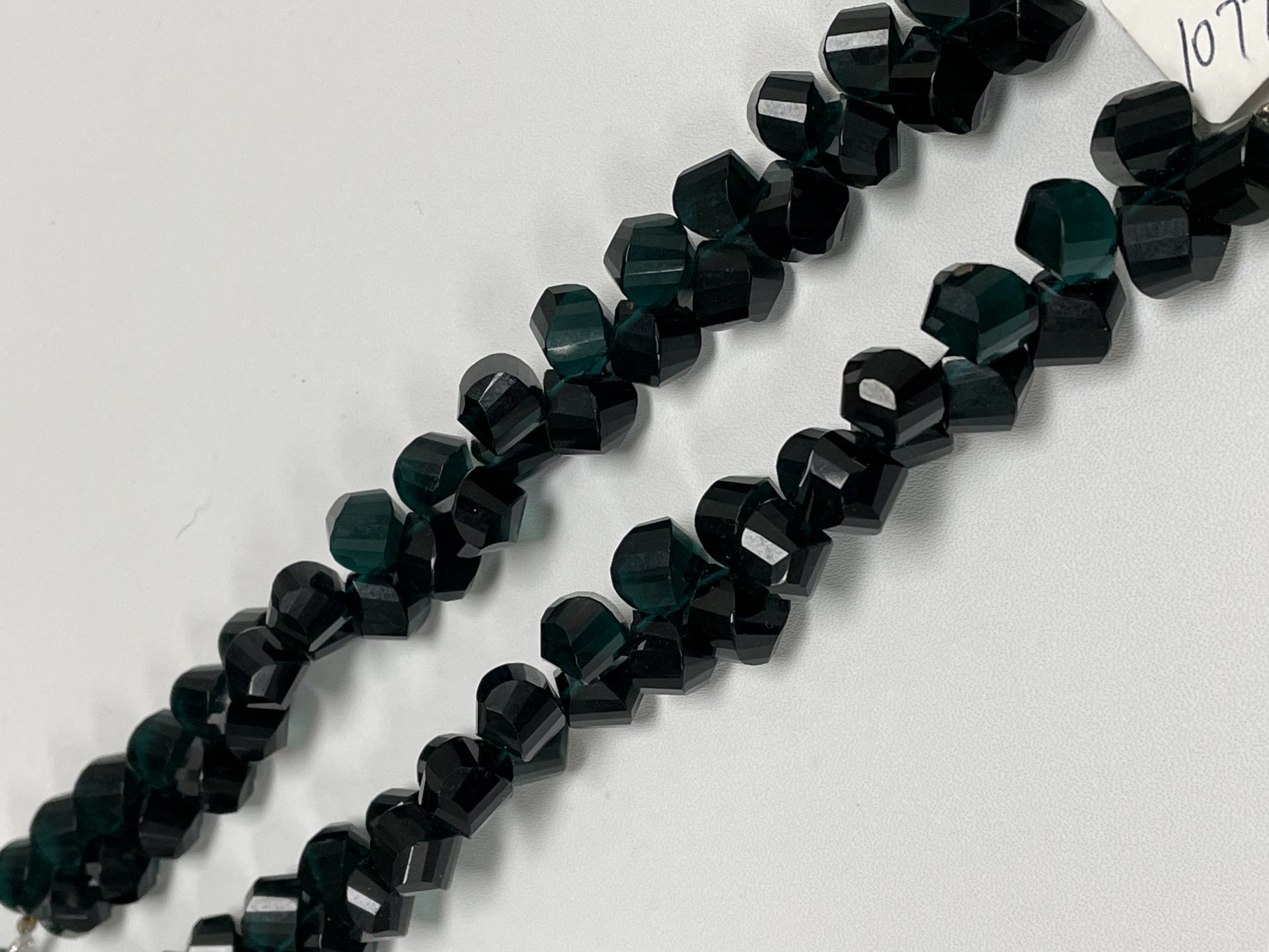 Green Hydro Quartz Twisted Drop Faceted