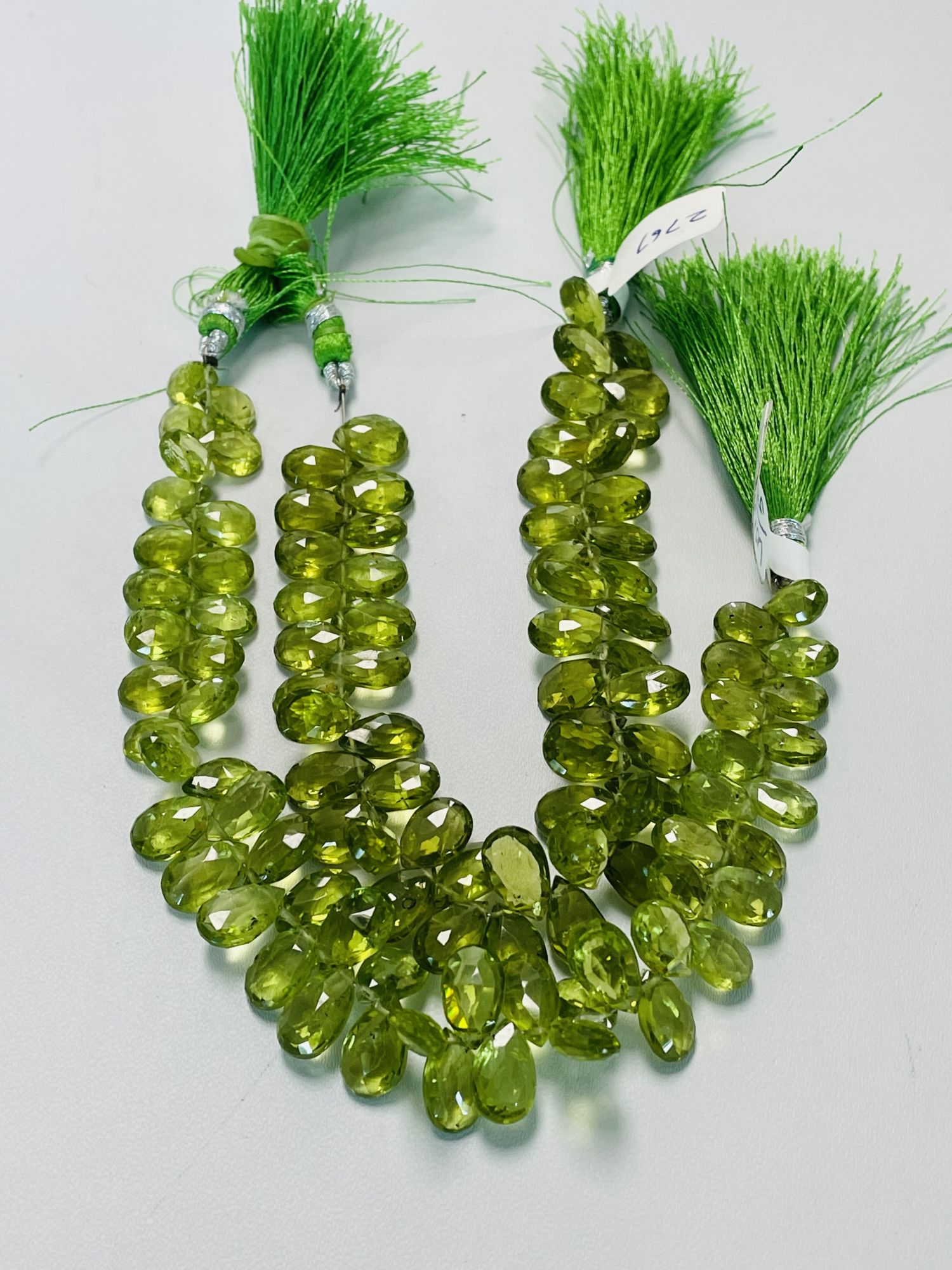 Peridot Pear Faceted