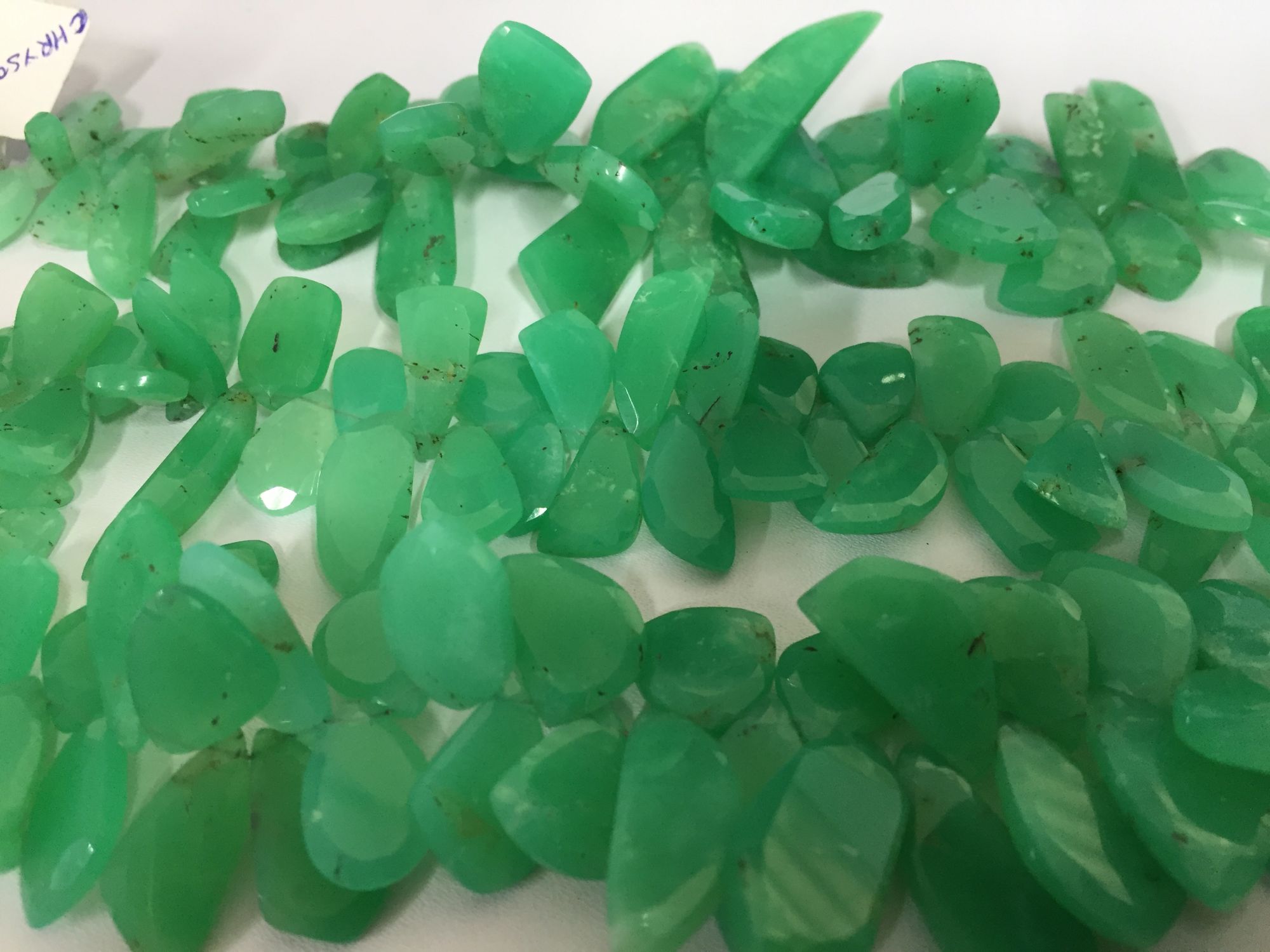Chrysoprase Funky cut Faceted