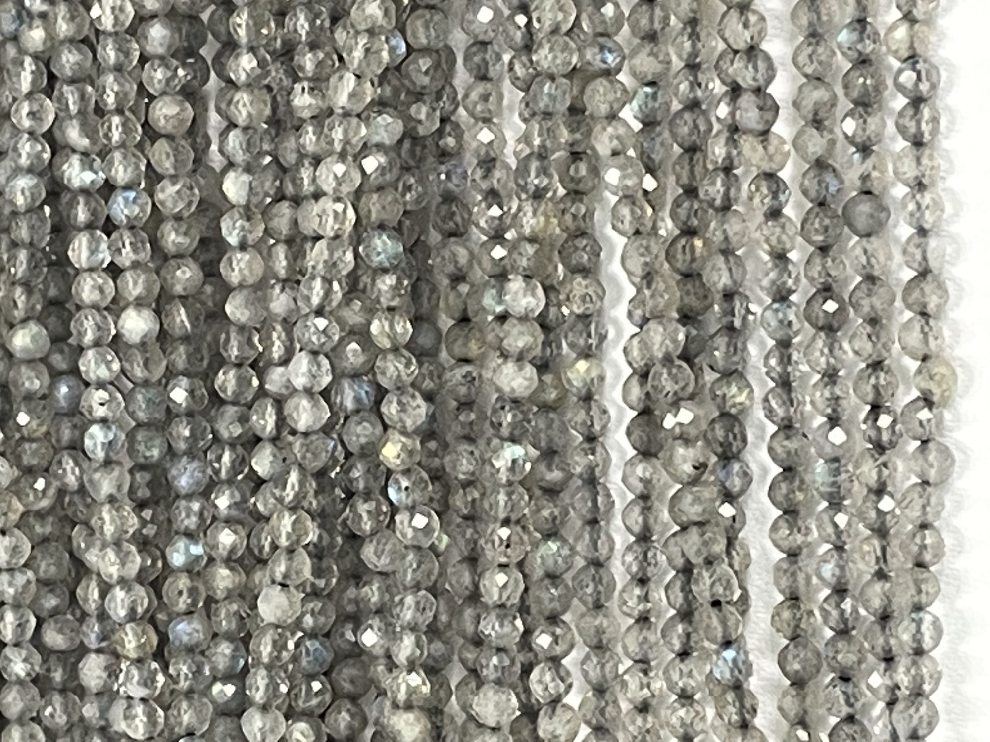 Labradorite Rondelle Faceted