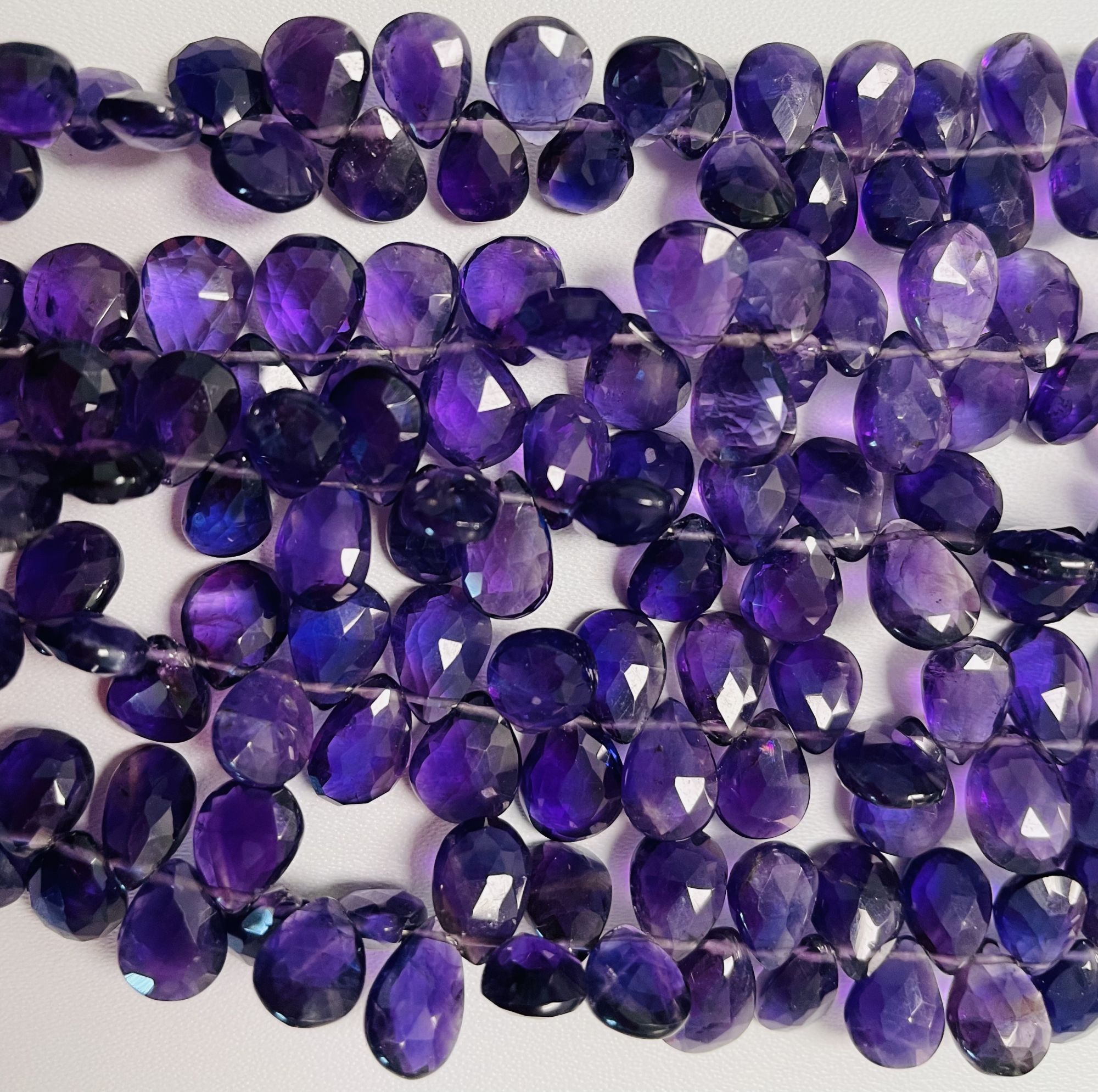 Purple Amethyst Pear Faceted